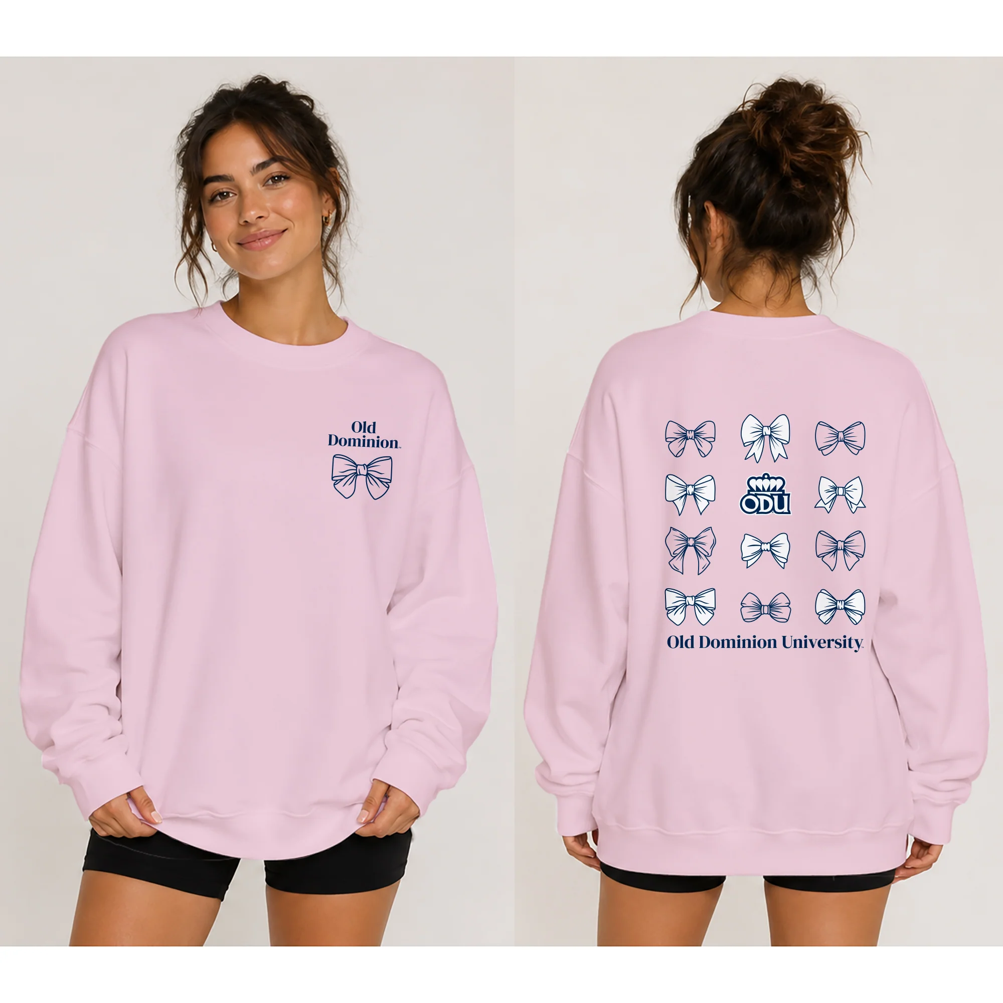 Old Dominion Bow Bliss Crewneck - Light Pink - Image 3