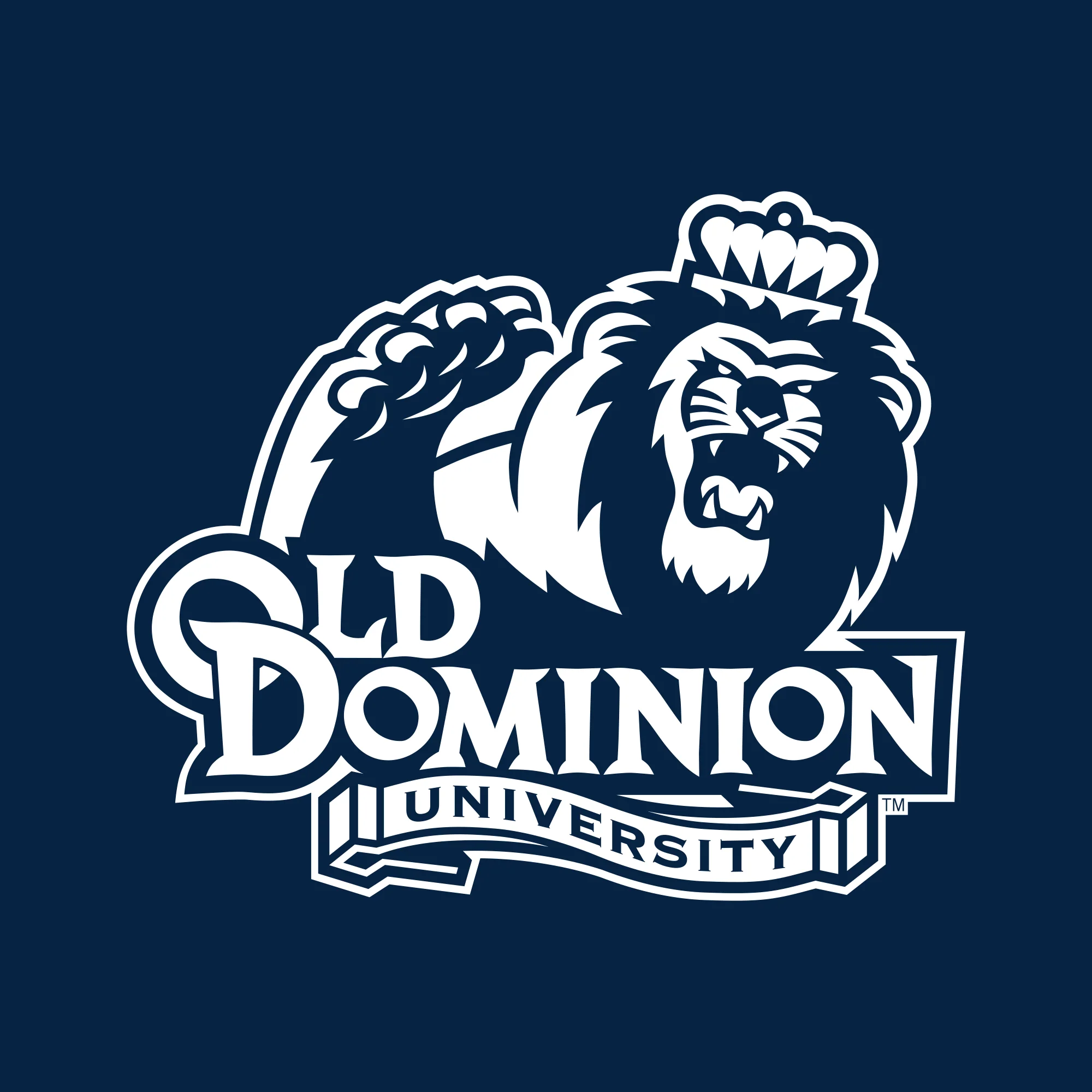 Old Dominion University Monarchs Front Back Print Heavy Blend Hoodie - Navy - Image 4