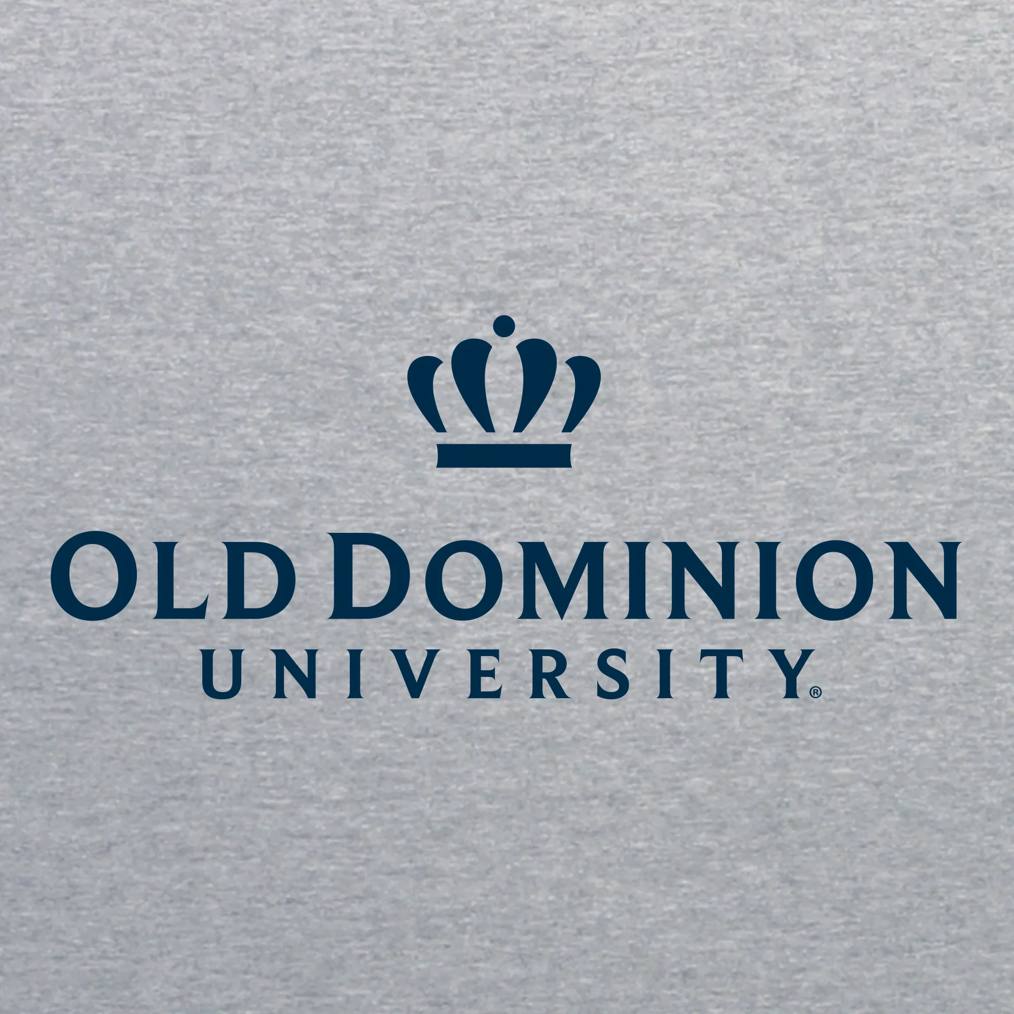 Old Dominion University Monarchs Institutional Logo Long Sleeve T Shirt - Sport Grey - Image 2