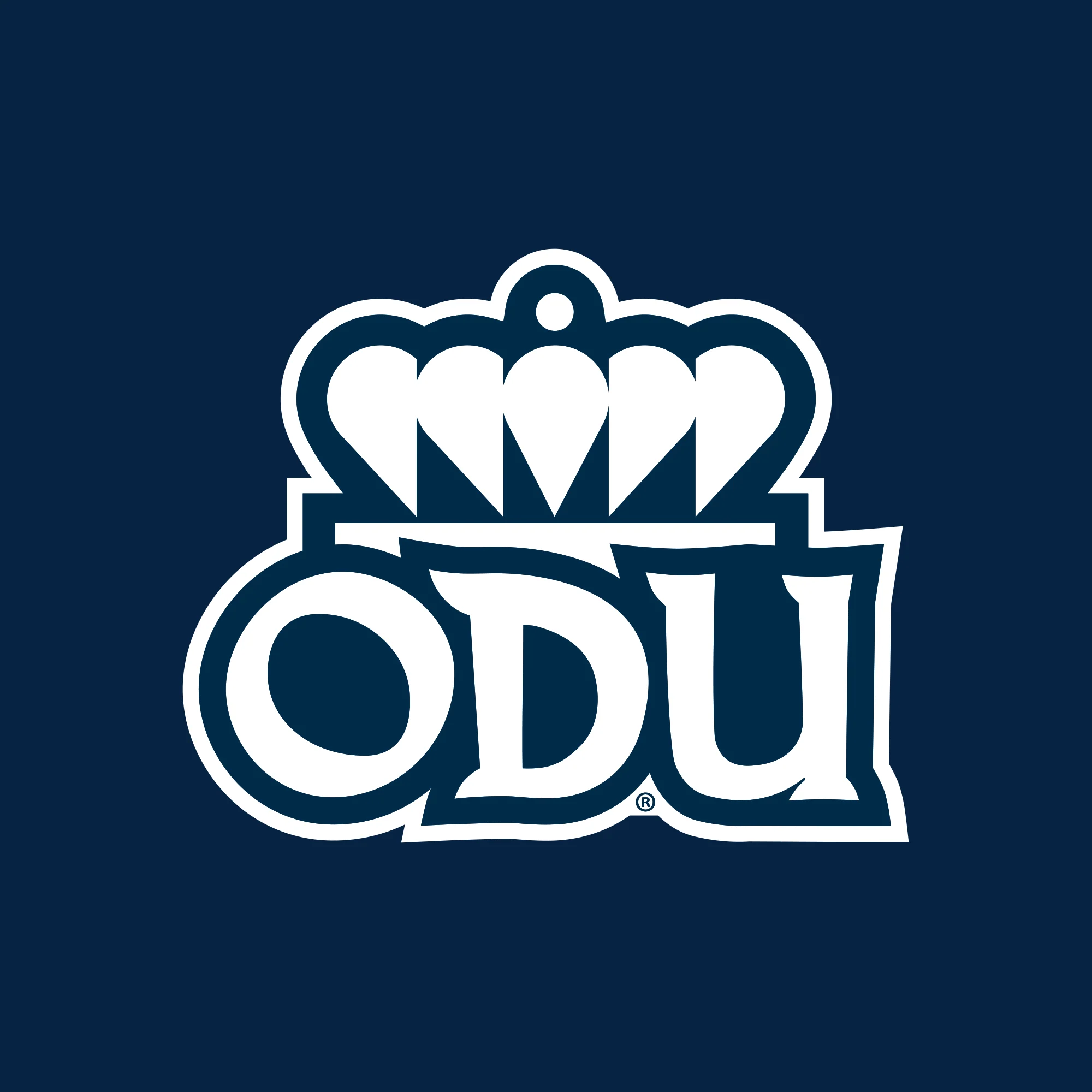 Old Dominion University Monarchs Primary Logo Full Zip Hoodie - Navy - Image 2