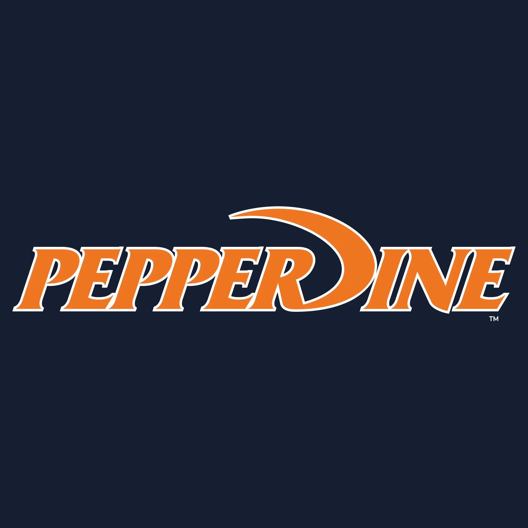 Pepperdine University Waves Basic Block Women's T-Shirt - Navy - Image 2