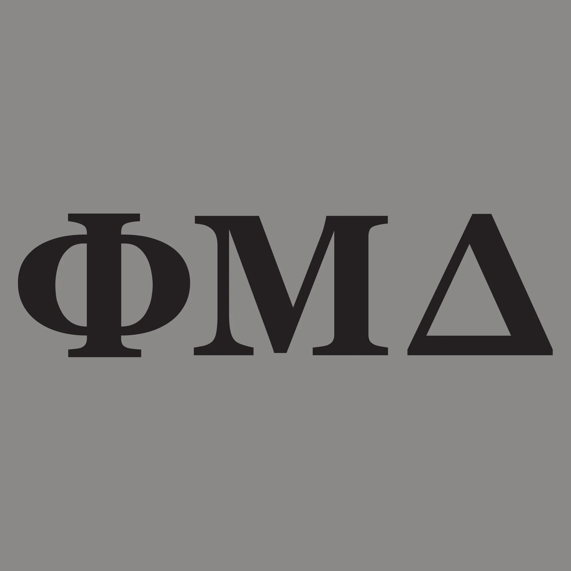Phi Mu Delta Greek Letter Block LC Travis Mathew Cold Bay Vest - Quiet Shade Grey - Image 2
