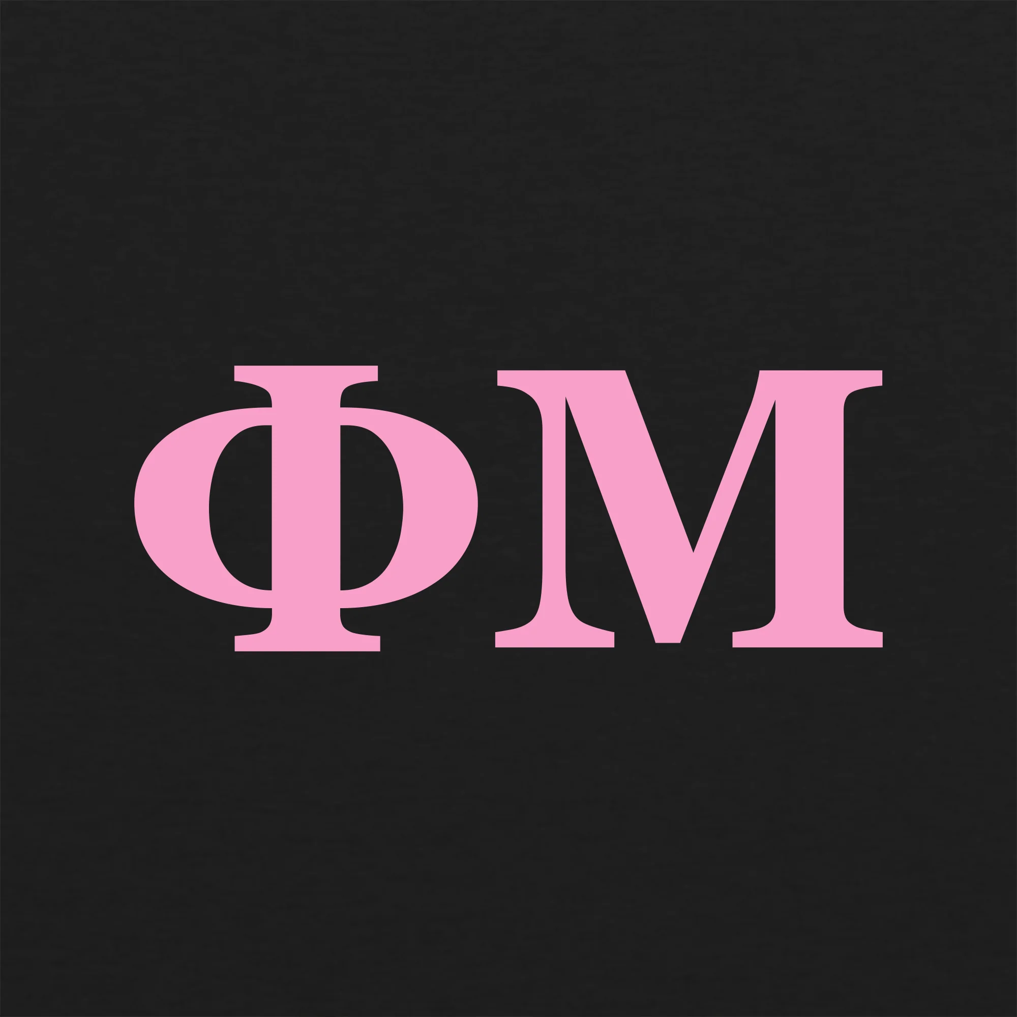 Phi Mu Greek Letter Block Womens Triblend T-Shirt - Vintage Black - Image 2