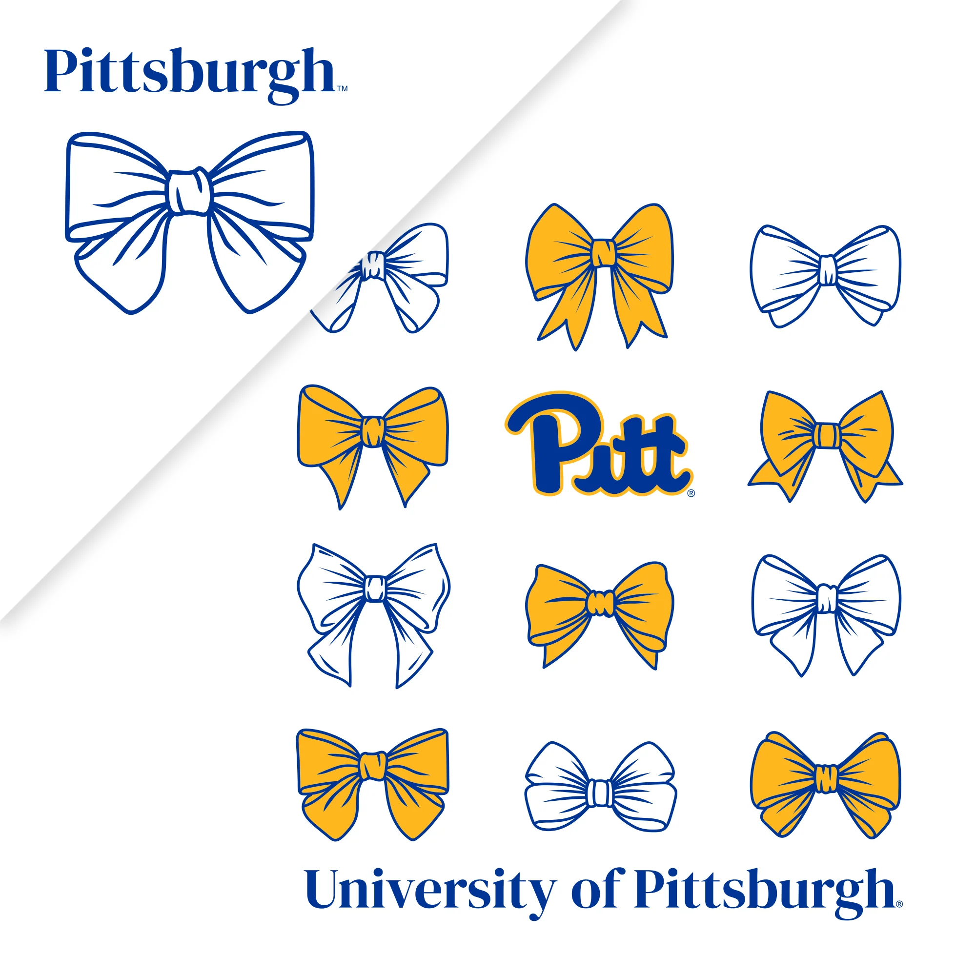 Pittsburgh Bow Bliss T-Shirt - White - Image 2