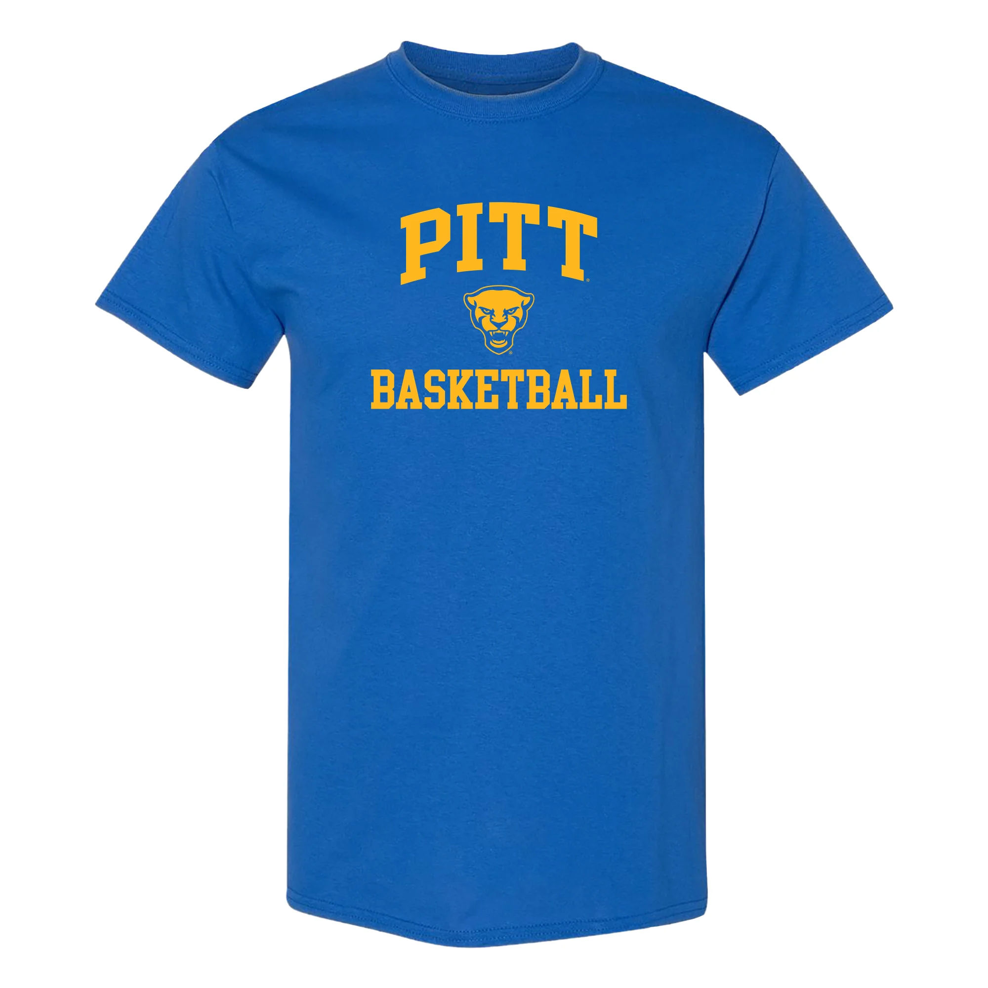 Pittsburgh Panthers Arch Logo Basketball T-Shirt - Royal