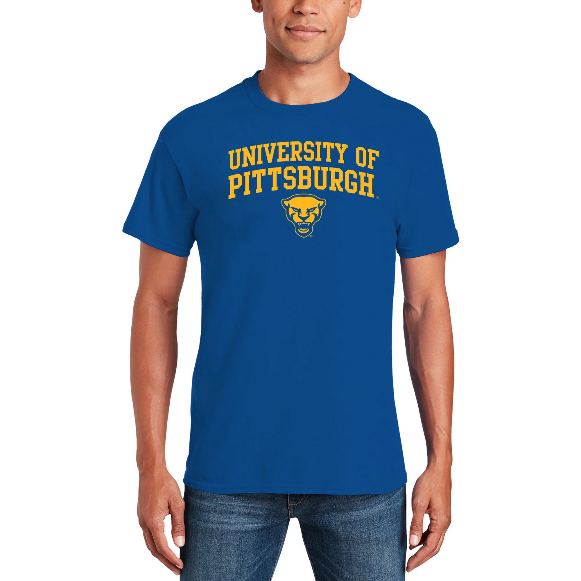 Pittsburgh Panthers Arch Logo T-Shirt - Royal - Image 4