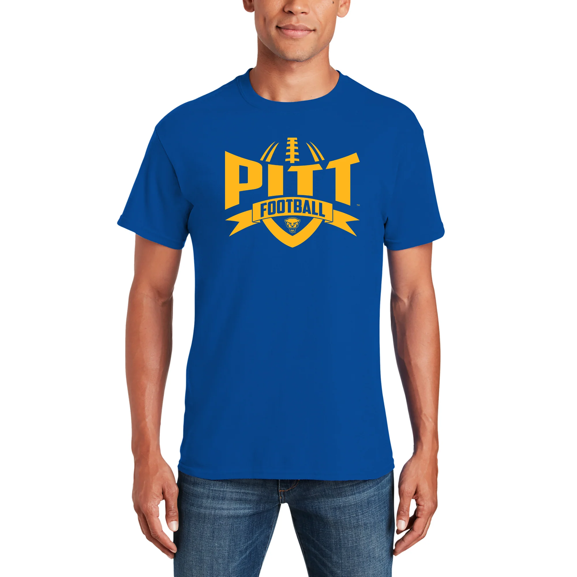 Pittsburgh Panthers Football Rush T-Shirt - Royal - Image 3