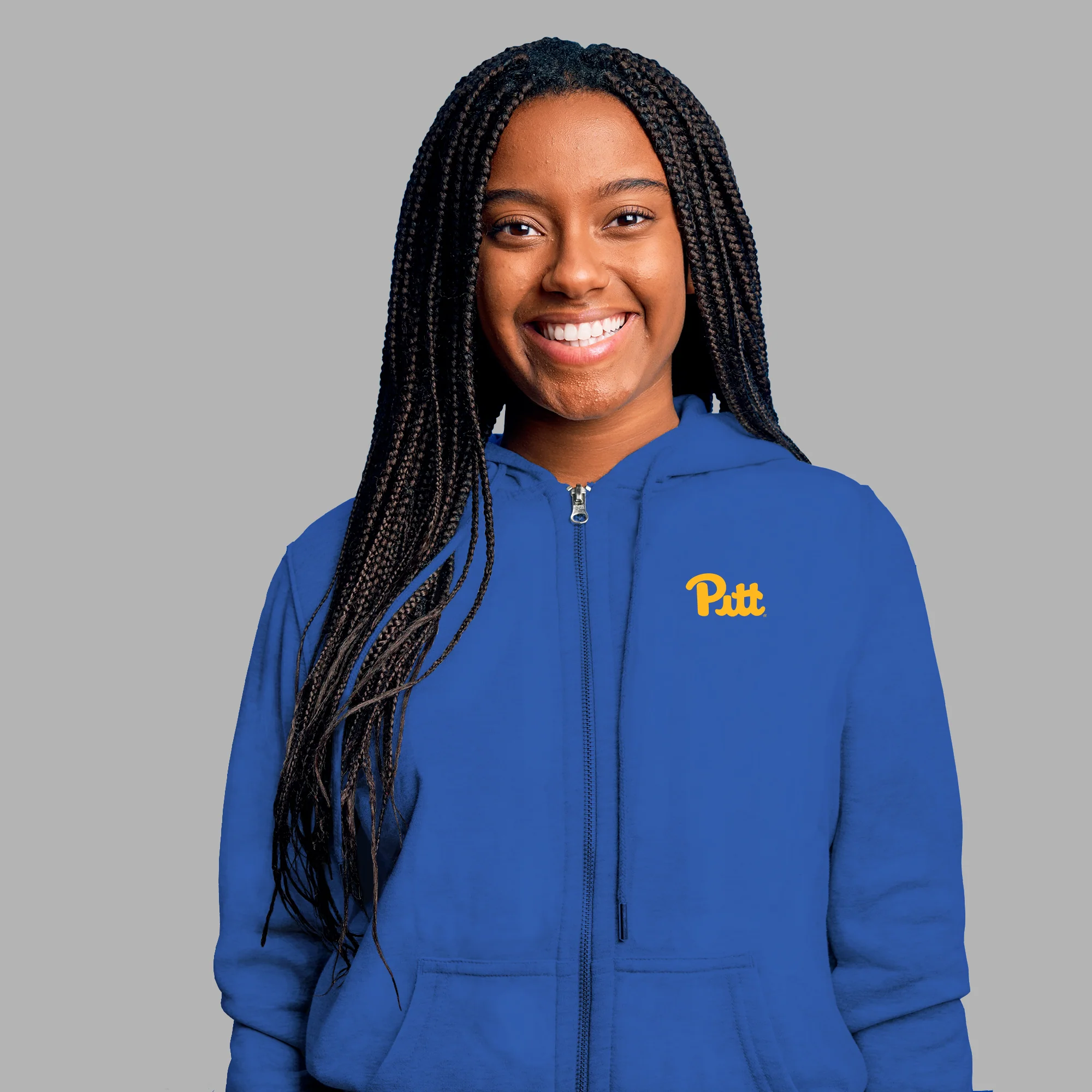 Pittsburgh Panthers Primary Logo LC Full Zip - Royal - Image 4