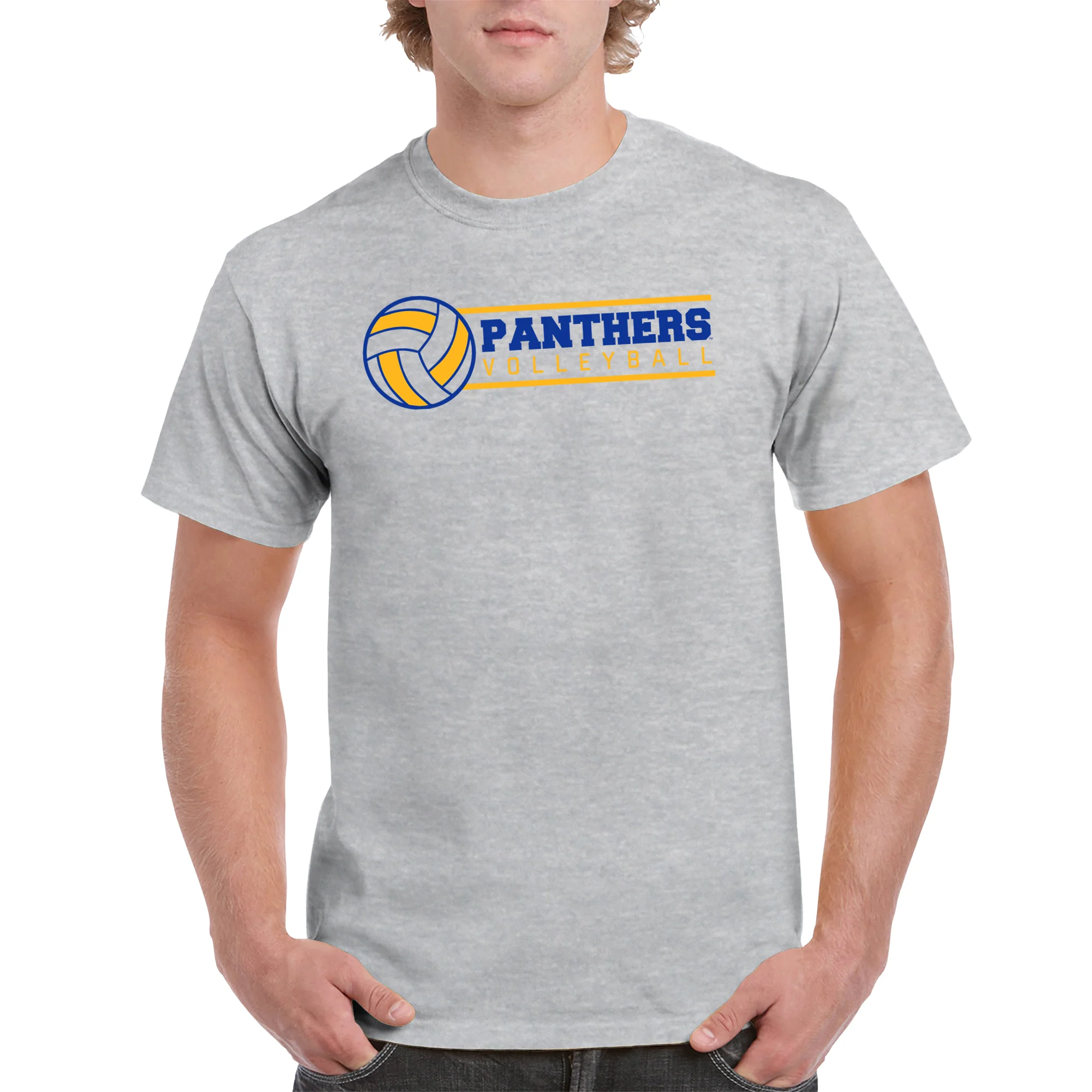 Pittsburgh Volleyball Spotlight T-Shirt - Ash - Image 3