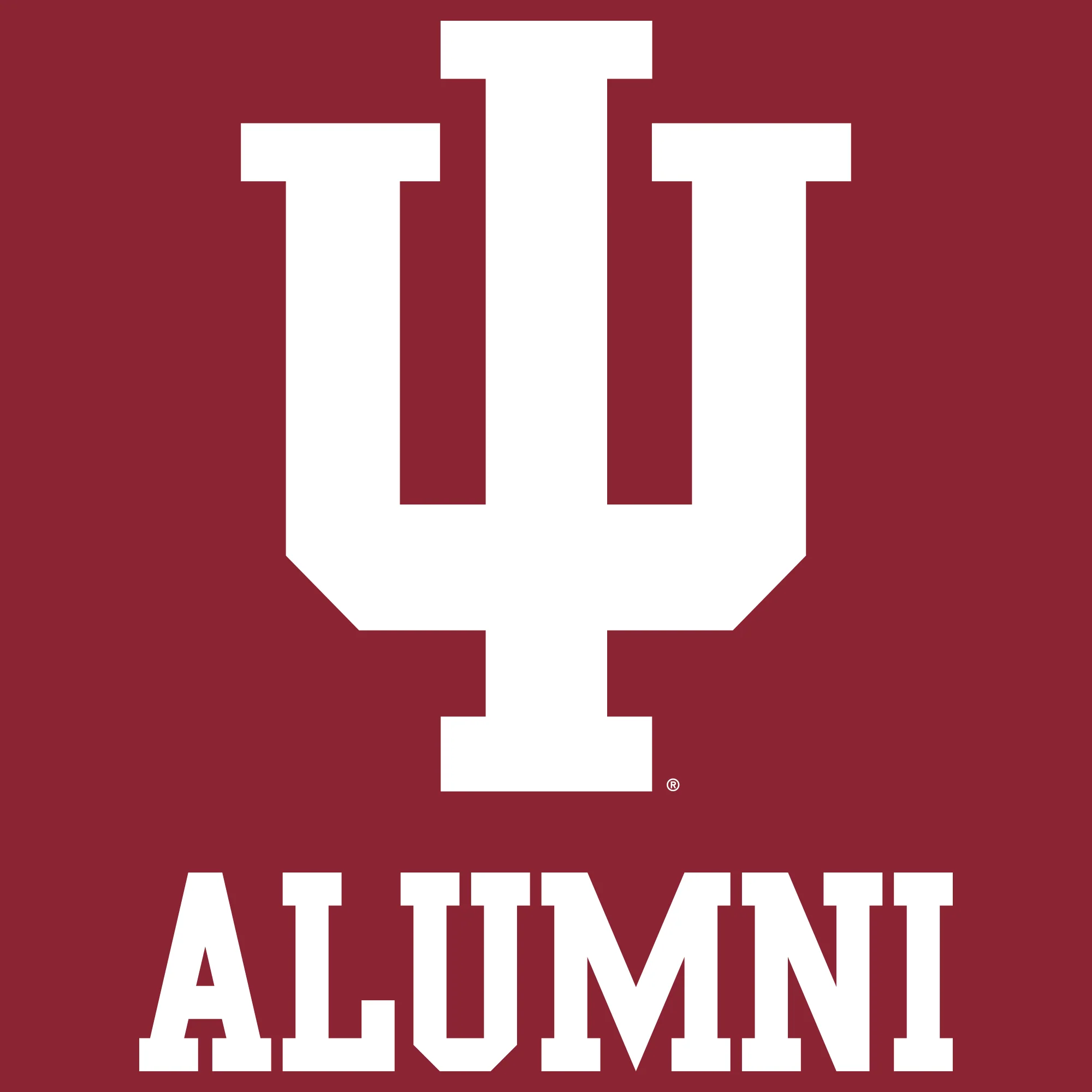 Indiana University Hoosiers Primary Logo Alumni Basic Cotton Short Sleeve T Shirt - Cardinal - Image 2