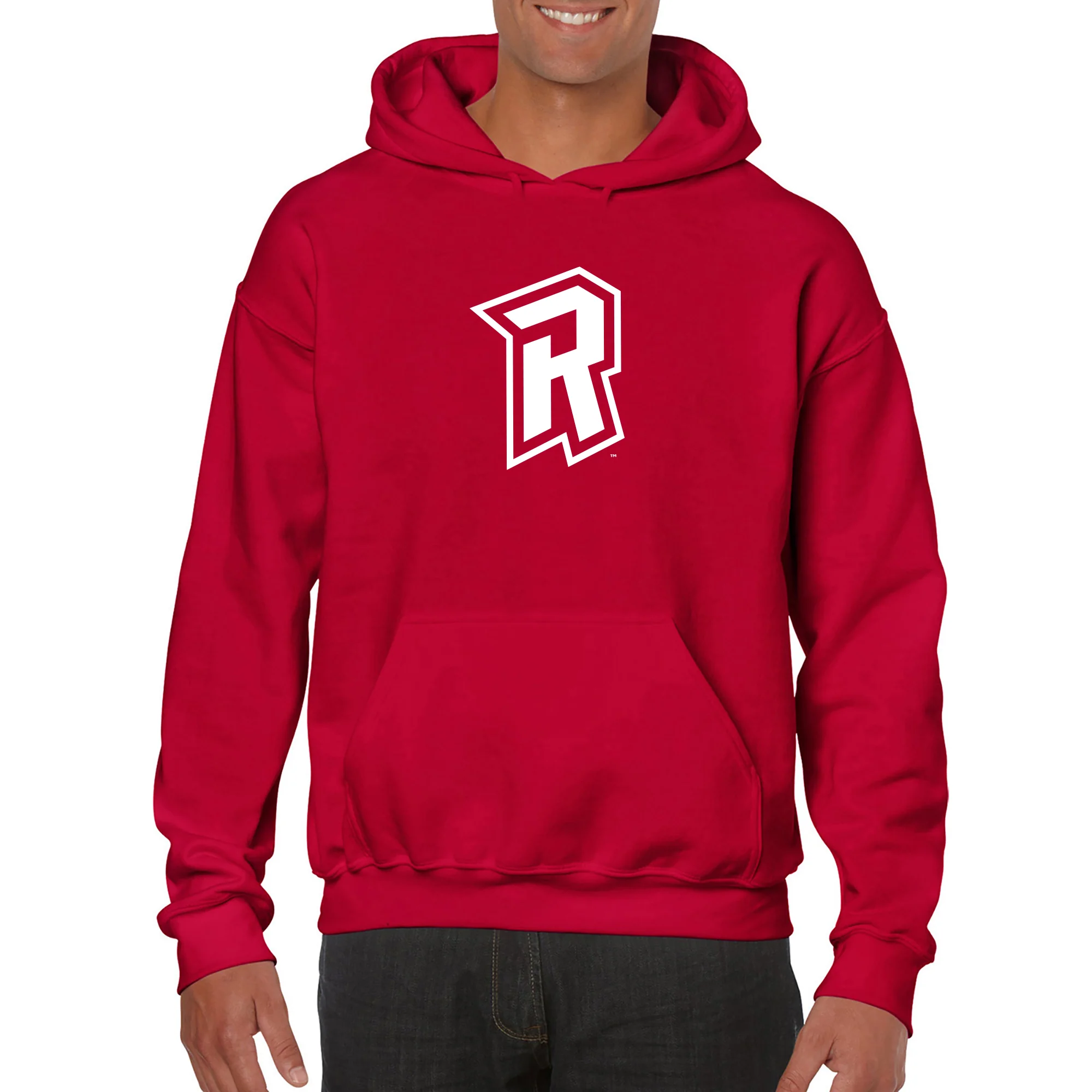 Radford University Highlanders Primary Logo Heavy Blend Hoodie - Red - Image 3