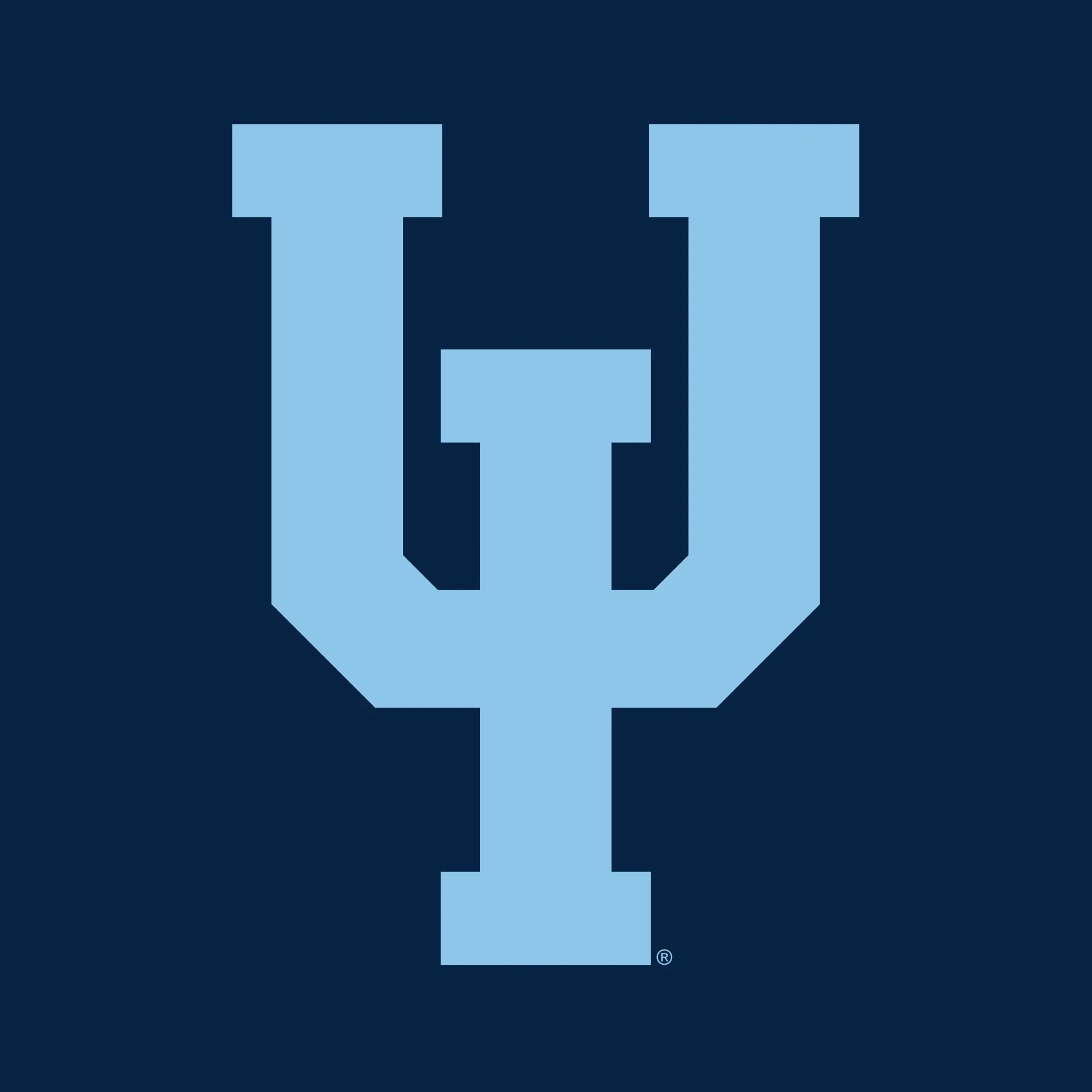 Upper Iowa University Peacocks Primary Logo Basic Cotton Short Sleeve T Shirt - Navy - Image 2