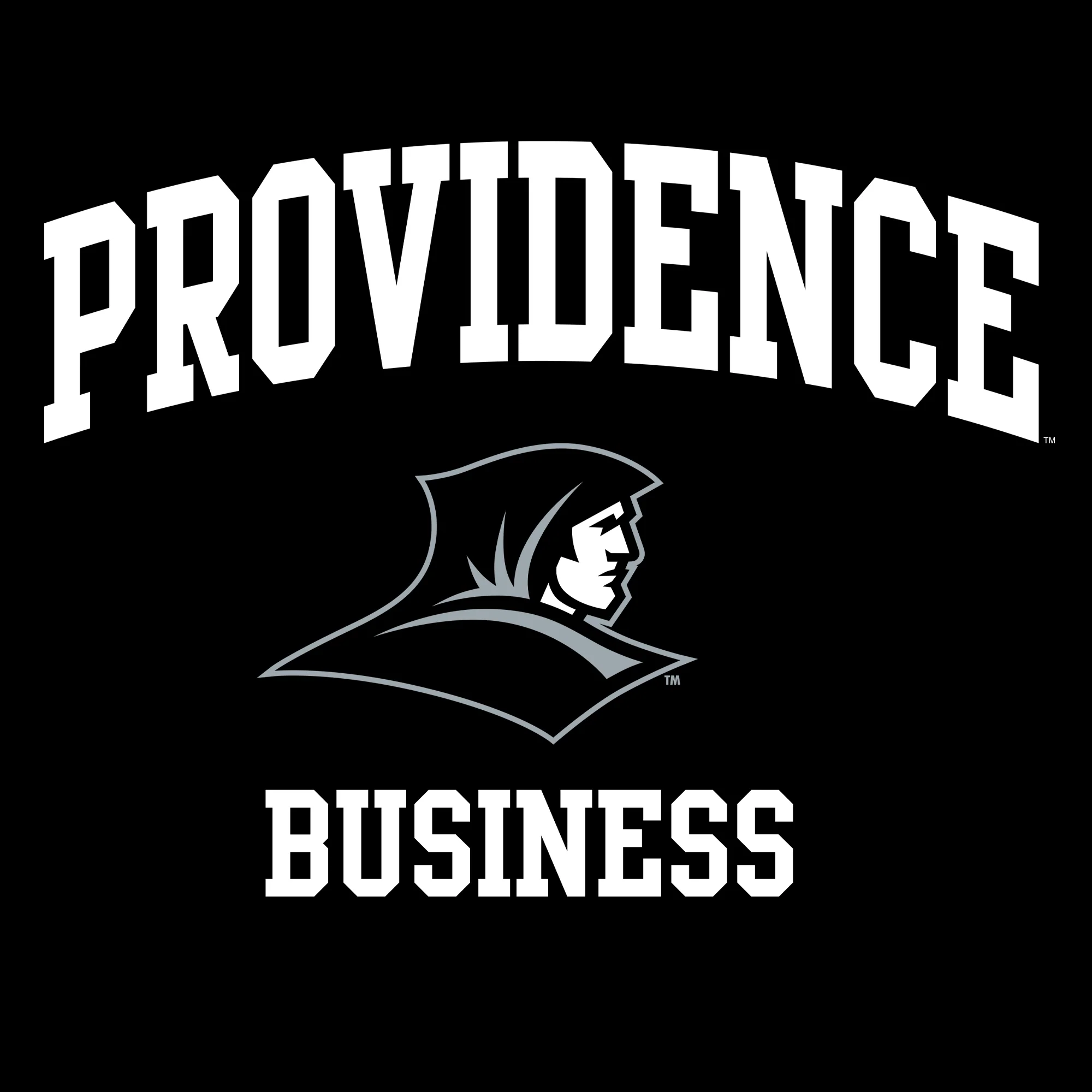 Providence Friars Arch Logo Business T-Shirt - Black - Image 2