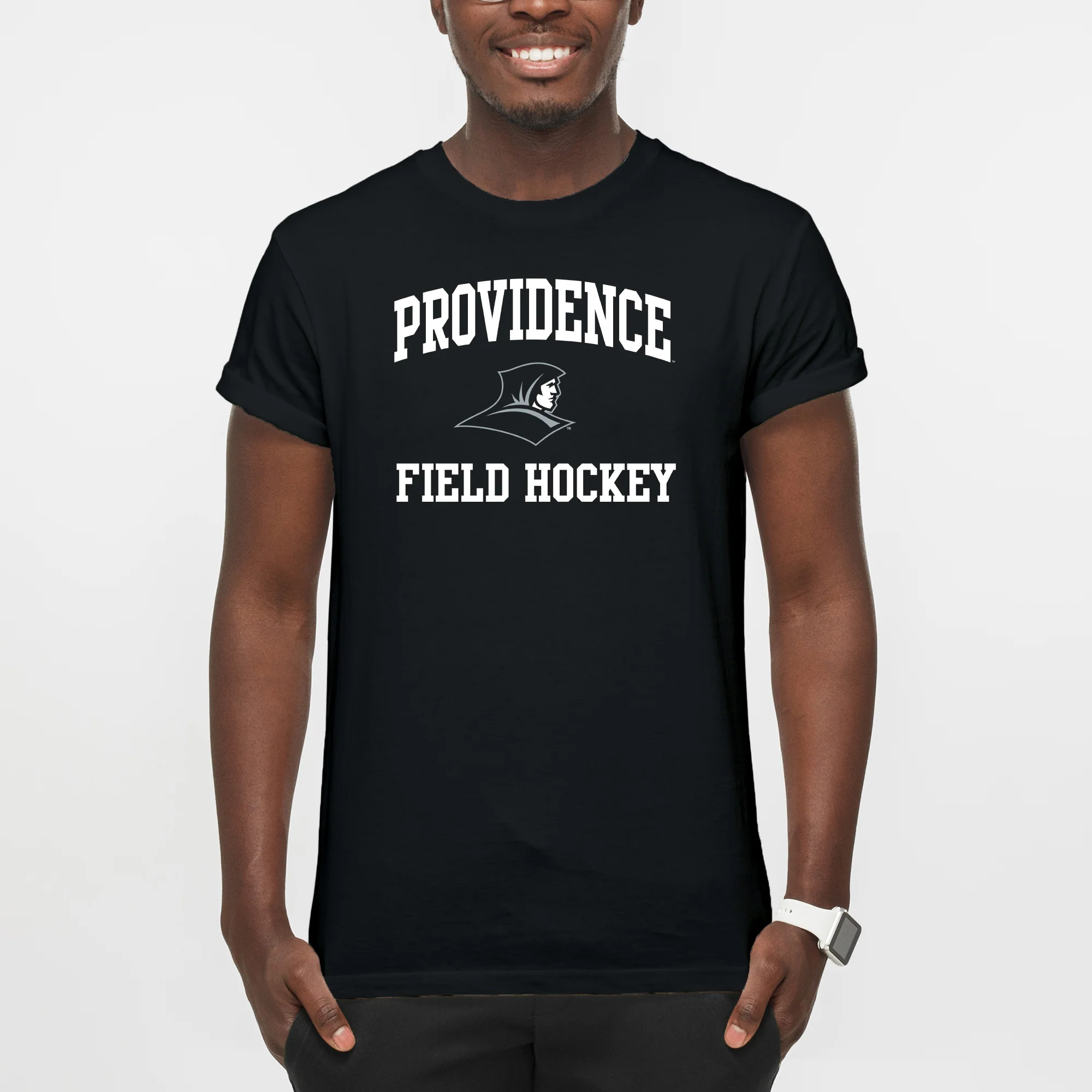 Providence Friars Arch Logo Field Hockey T-Shirt - Black - Image 3