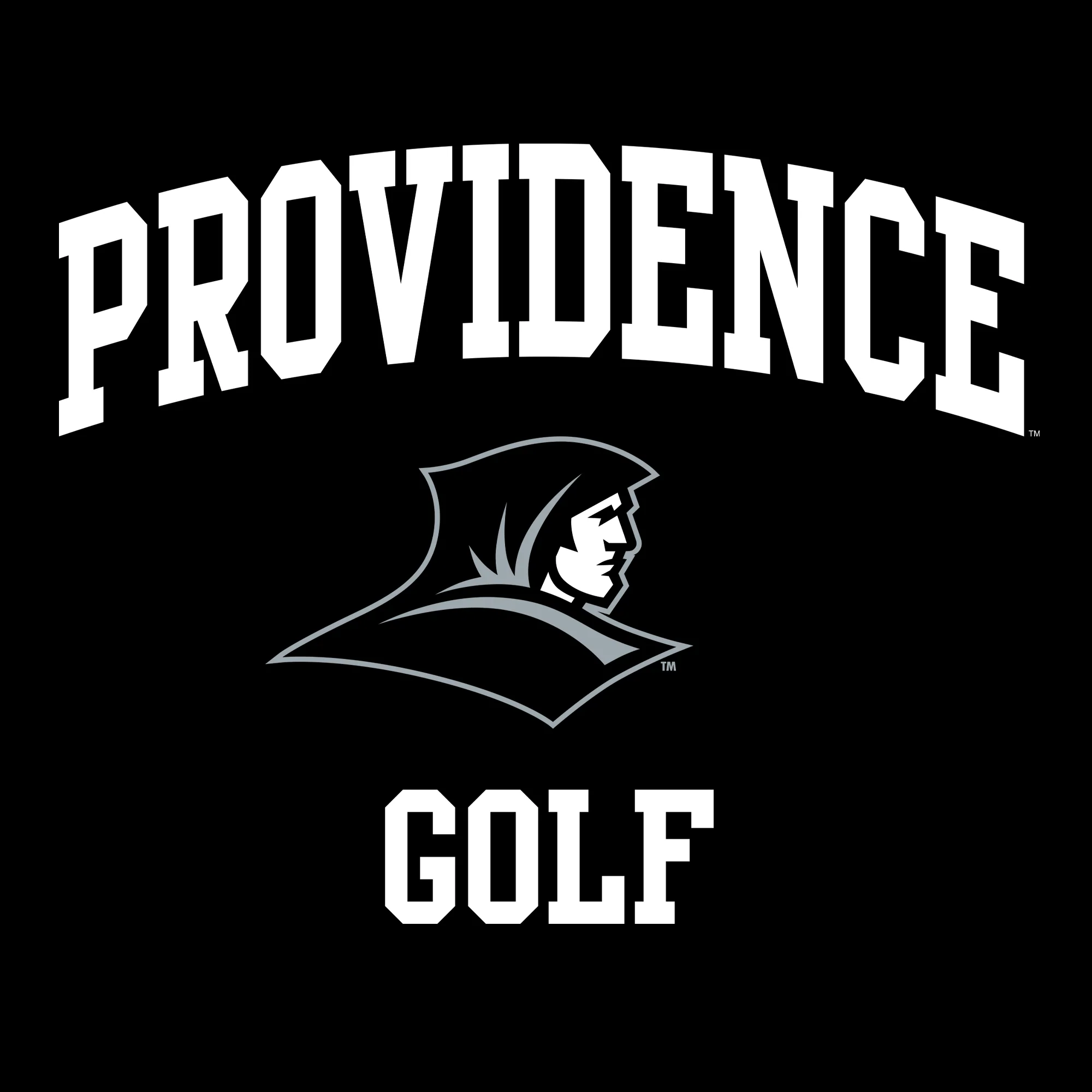Providence Friars Arch Logo Golf T-Shirt - Black - Image 2