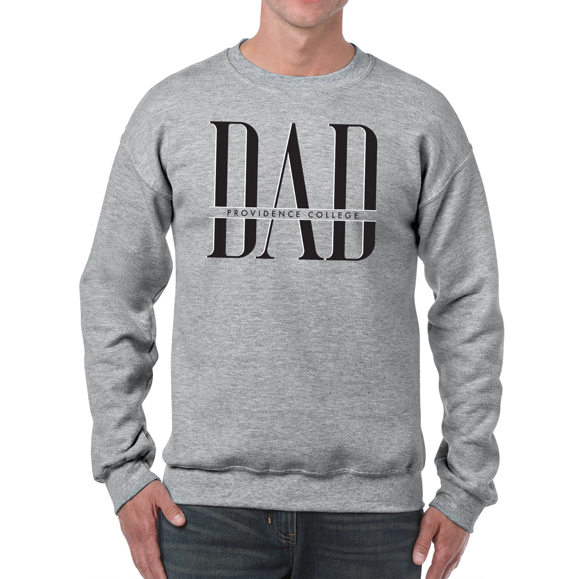 Providence Friars Classic Dad Crewneck - Sport Grey - Image 3