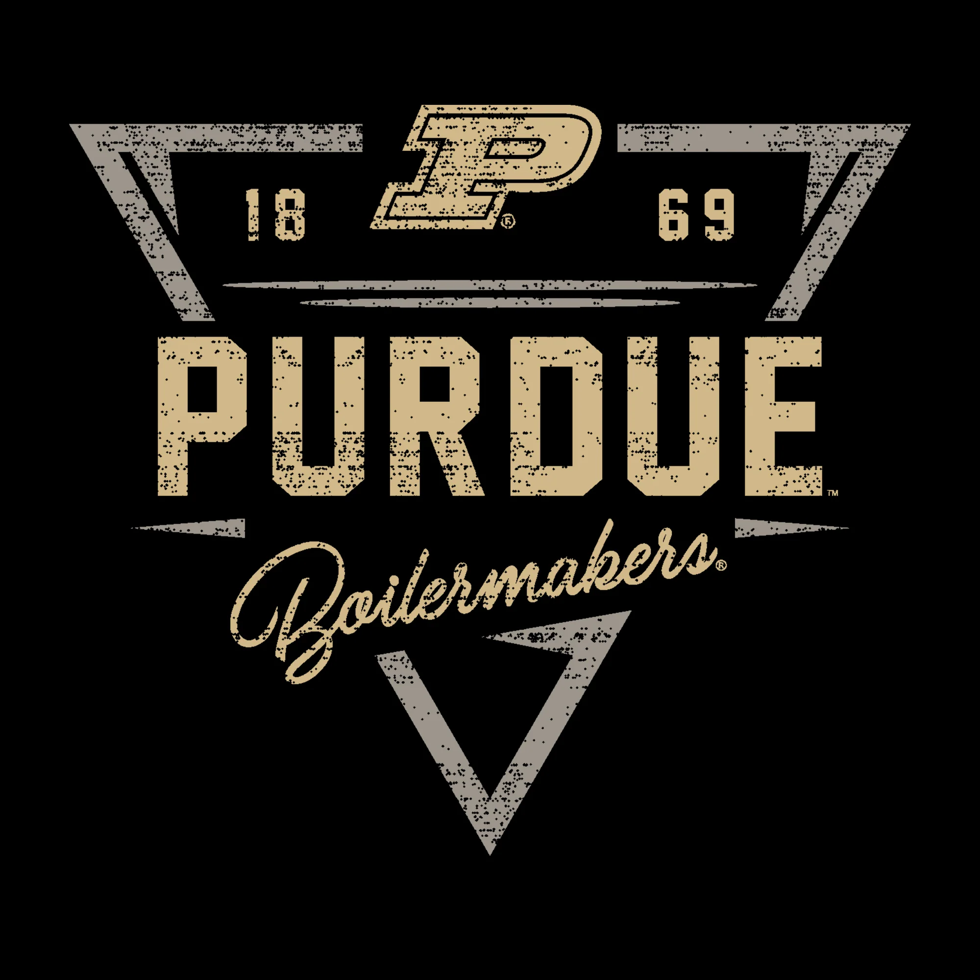 Purdue Arrow Dynamic T-Shirt - Black - Image 2