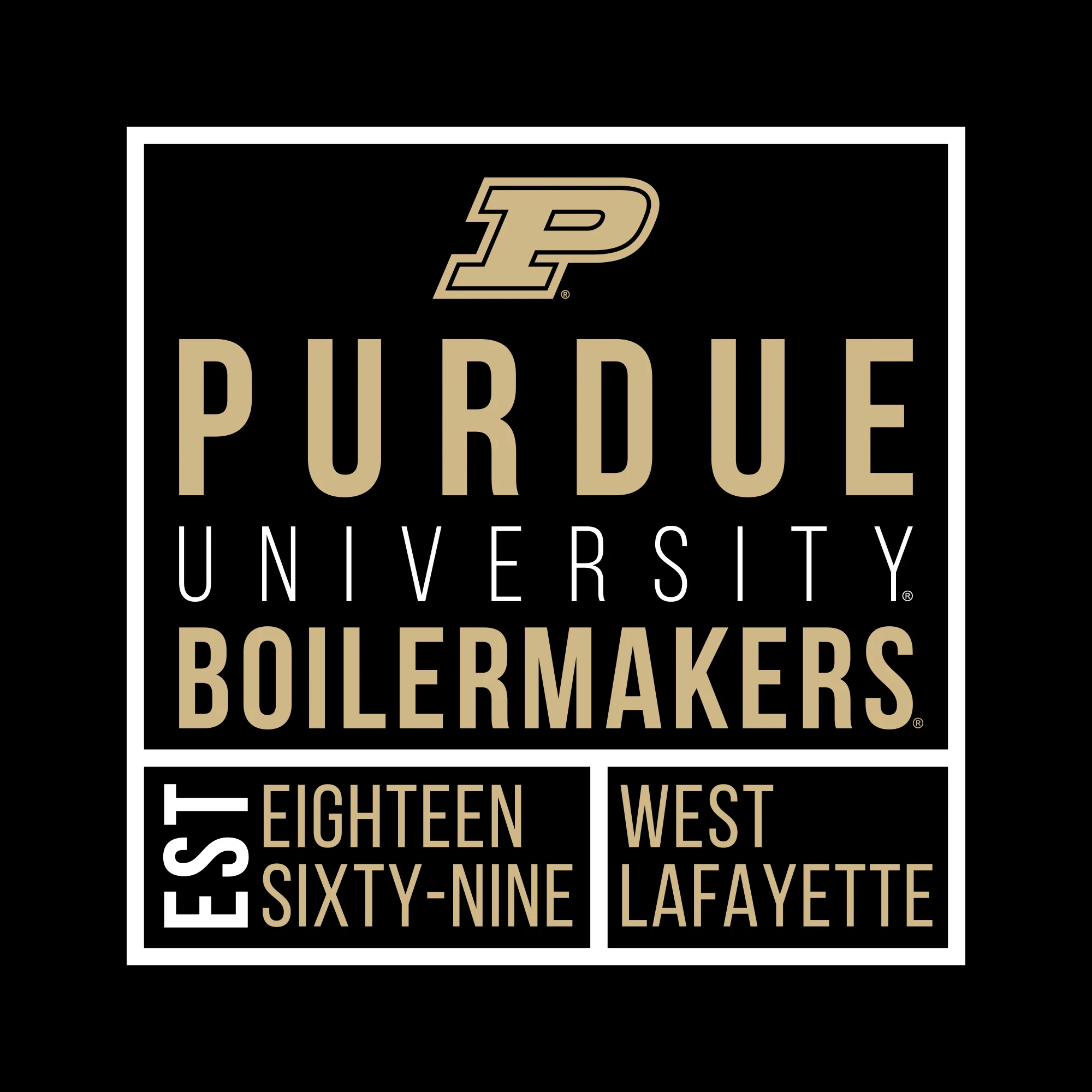 Purdue Box Label Crewneck - Black - Image 2