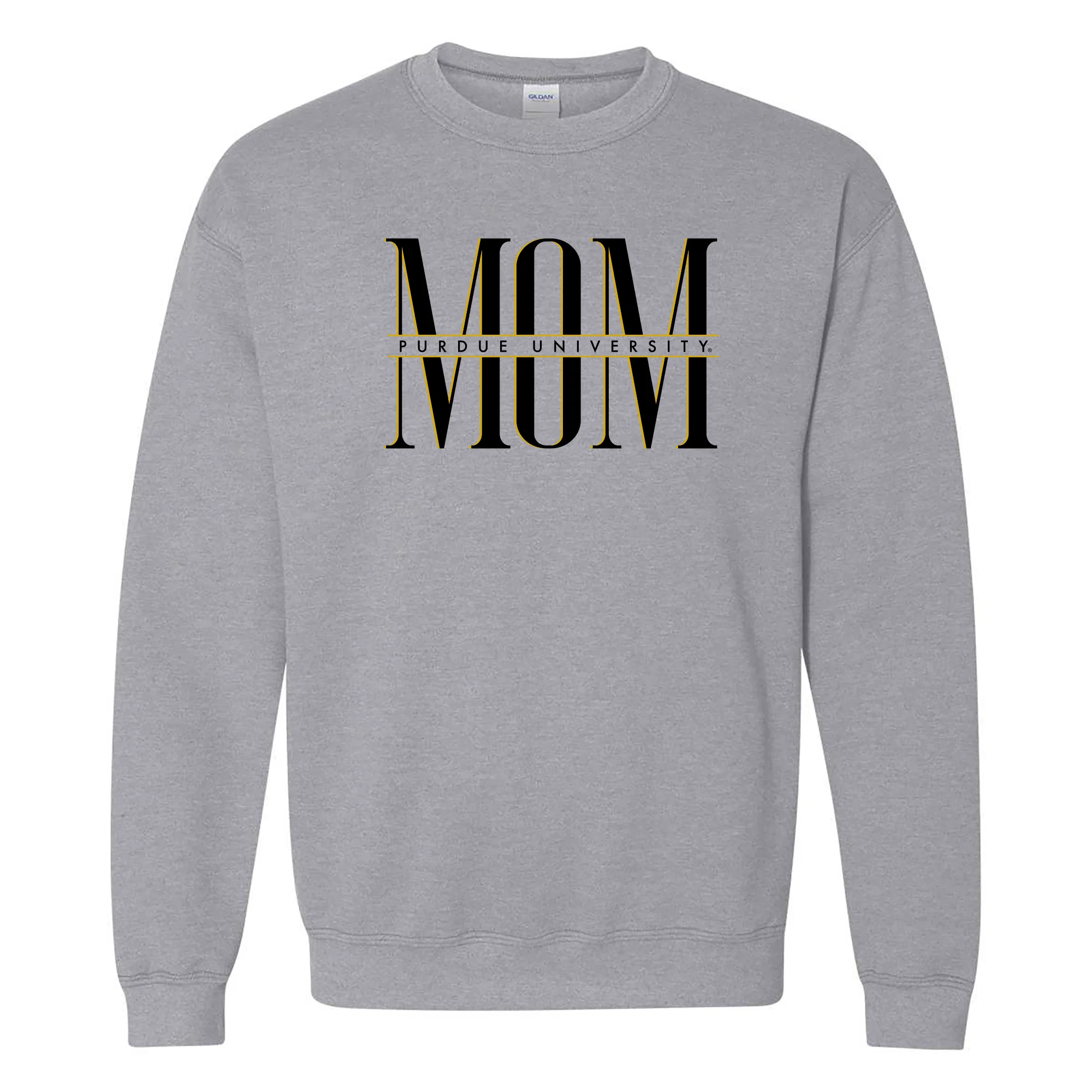Purdue Classic Mom Crewneck - Sport Grey