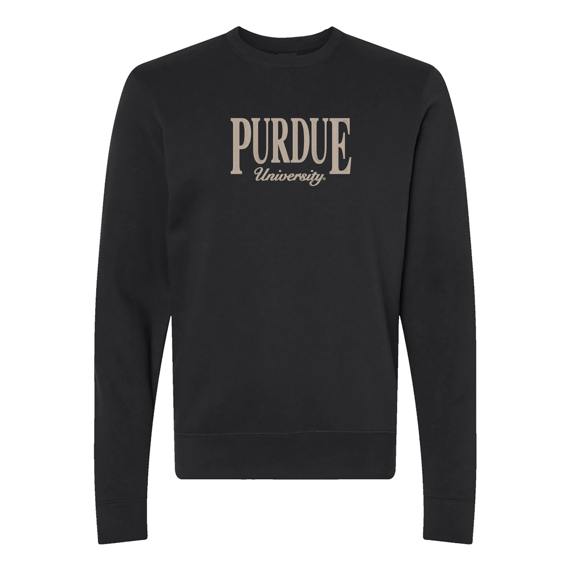 Purdue Classic Rally EMB JA BTB Fleece Crewneck - Black