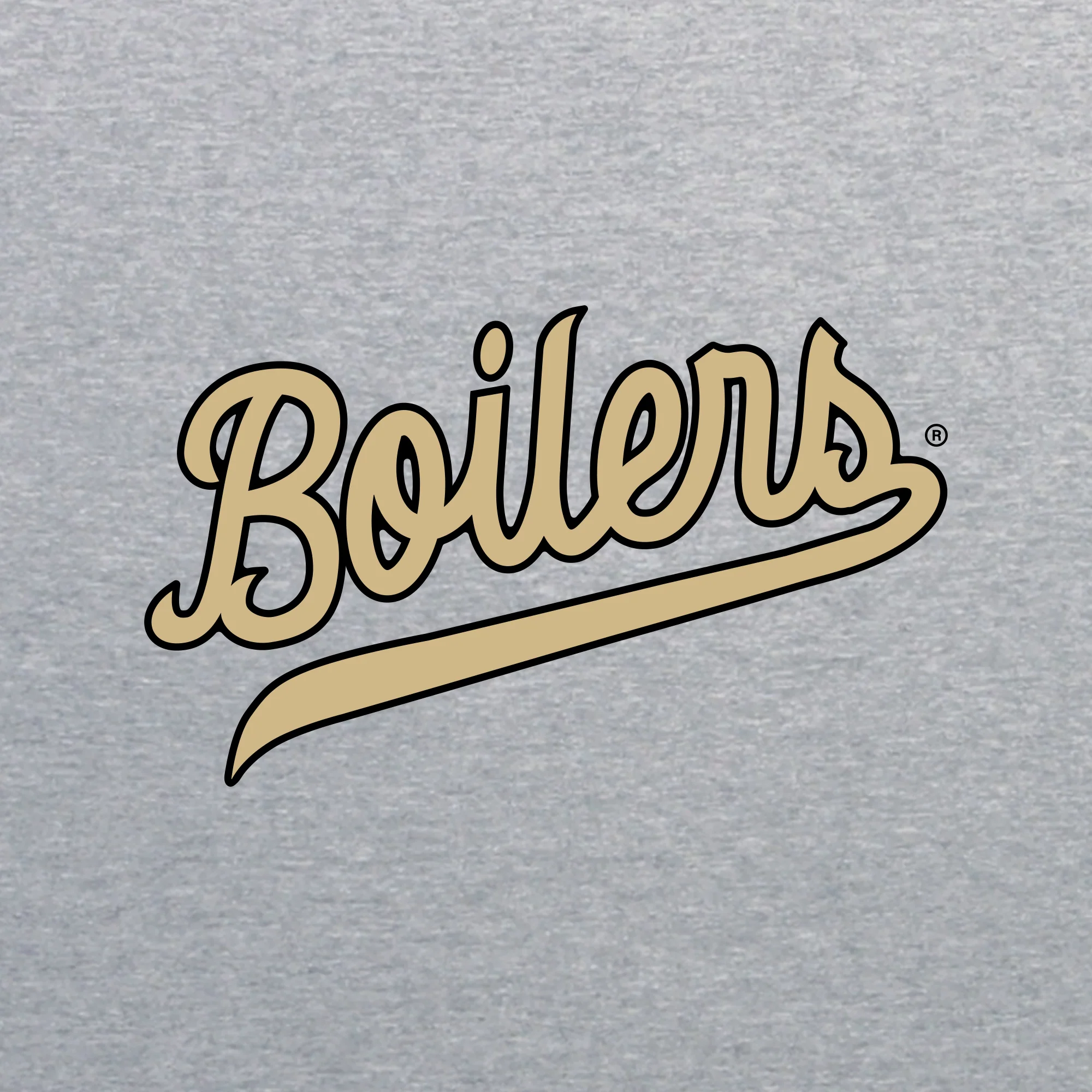 Purdue Pete Boilers Script Zip Hoodie - Sport Grey - Image 4