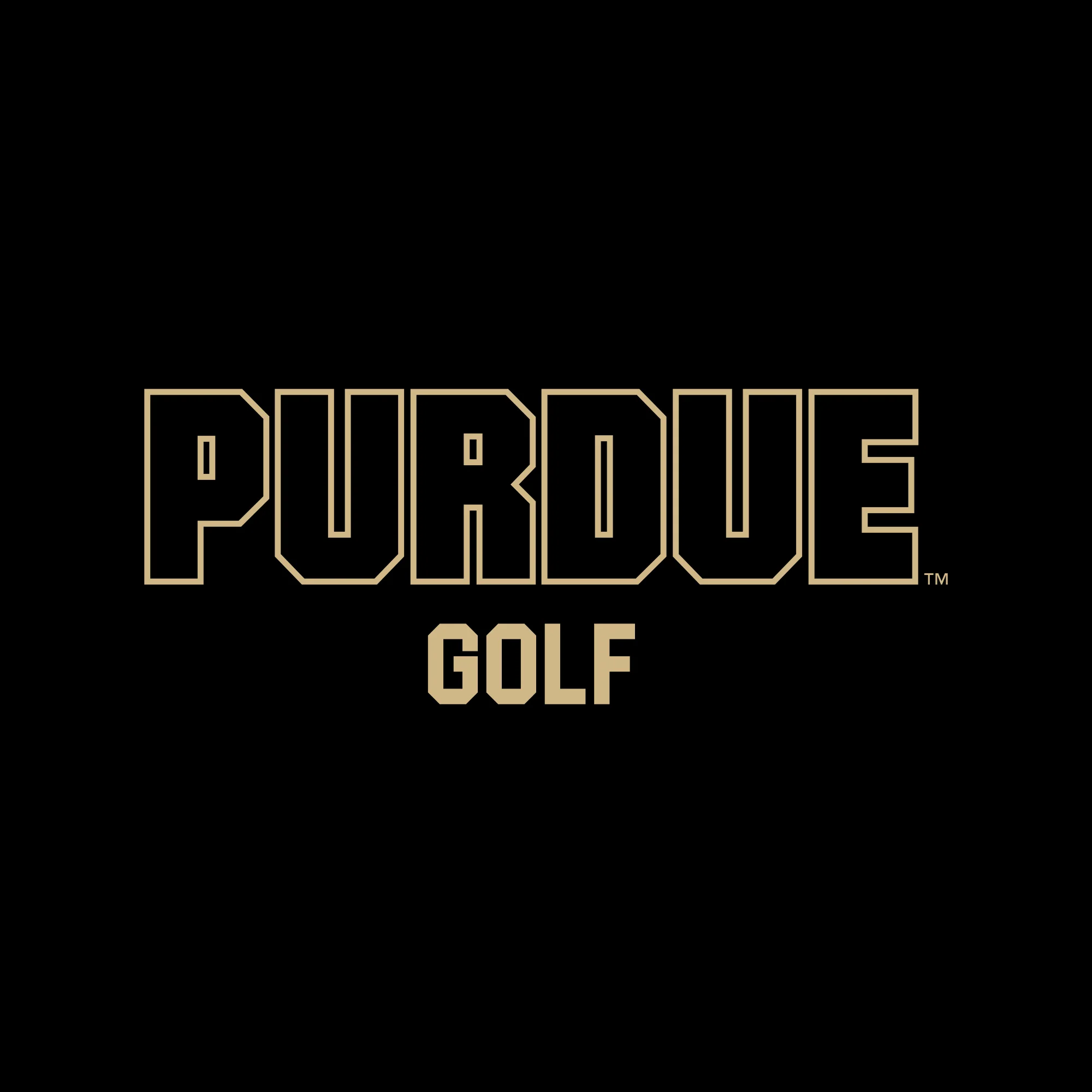 Purdue Pete Golf Mascot Mark LC Zip Hoodie - Black - Image 4