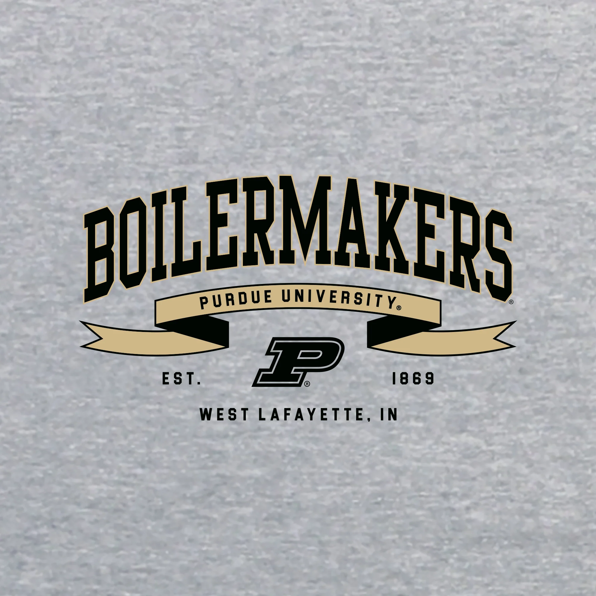 Purdue Ribbon Flight JA BTB Crewneck - Oxford - Image 2