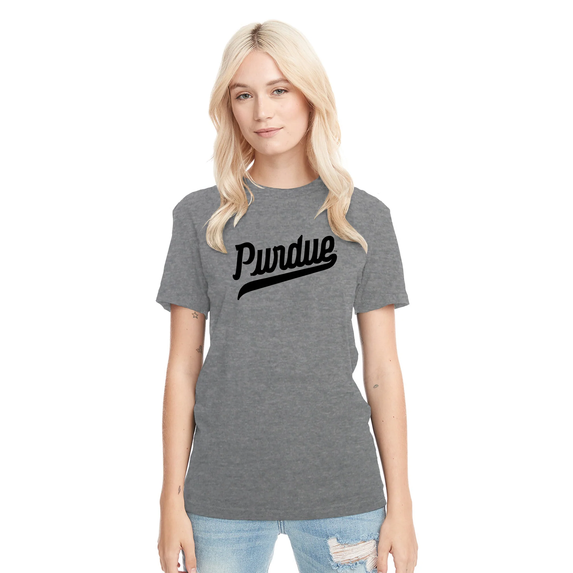 Purdue Script Mark NLA Triblend T-Shirt - Image 6