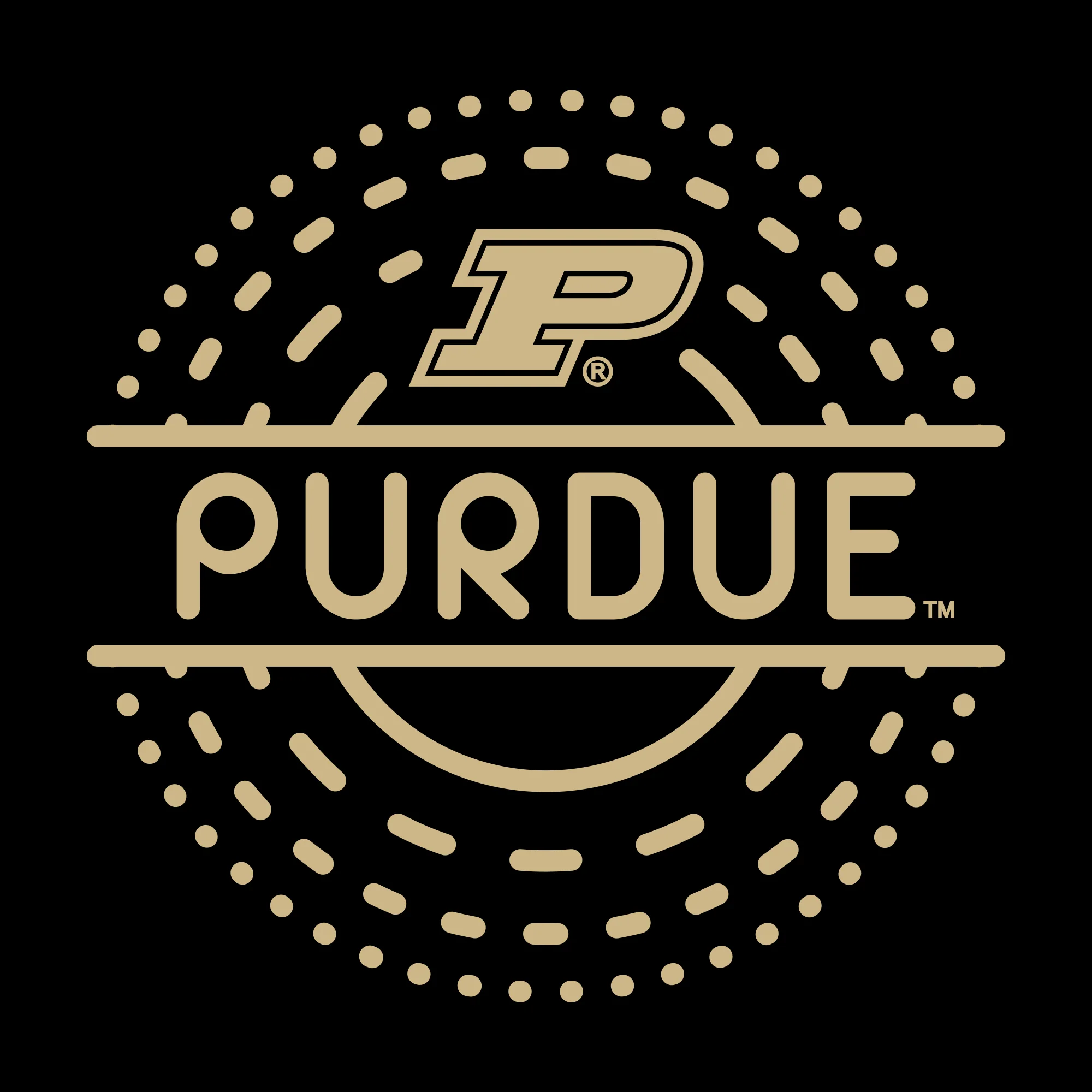 Purdue Sunny Circle Infant Creeper - Black - Image 2