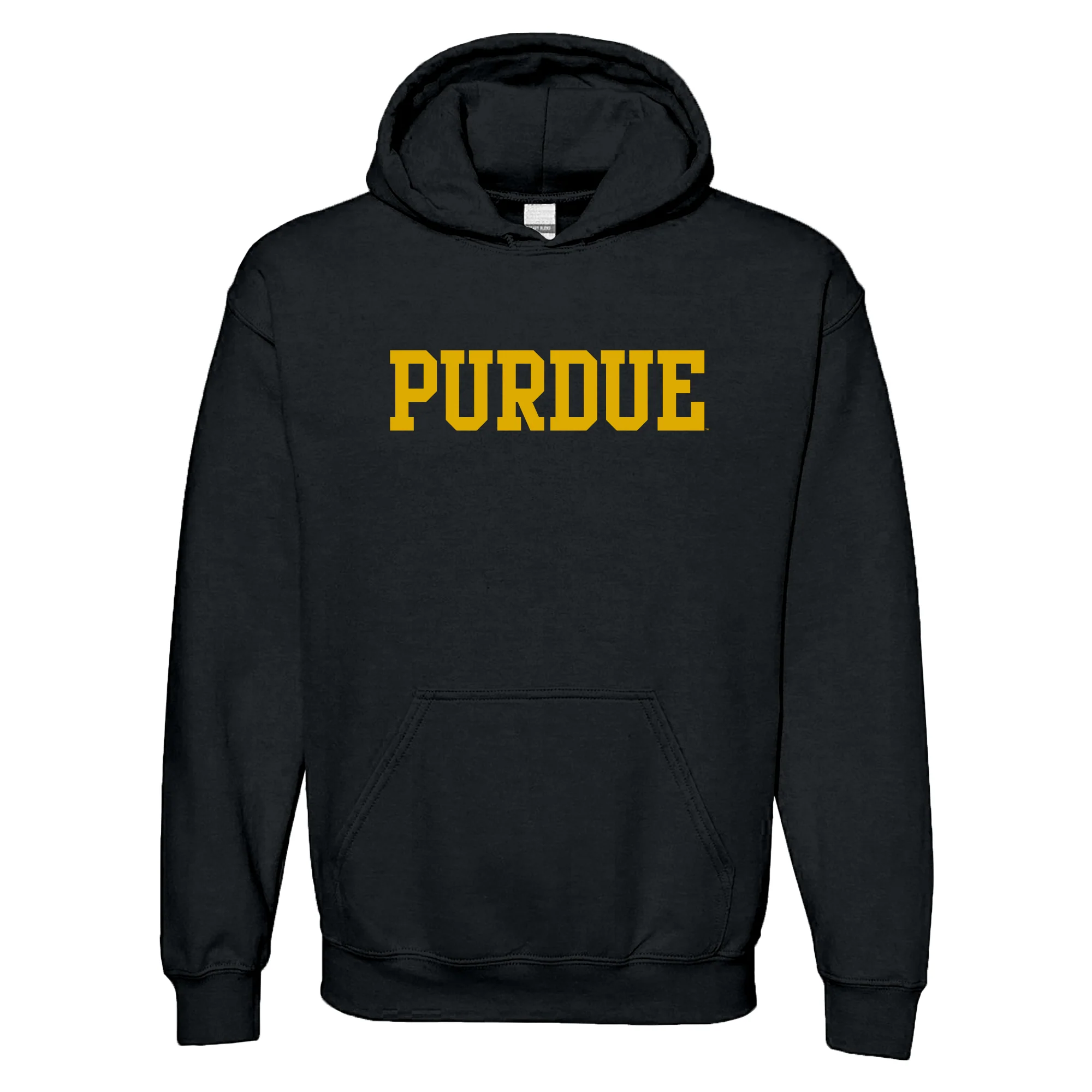 Purdue University Boilermakers Basic Block Hoodie - Black