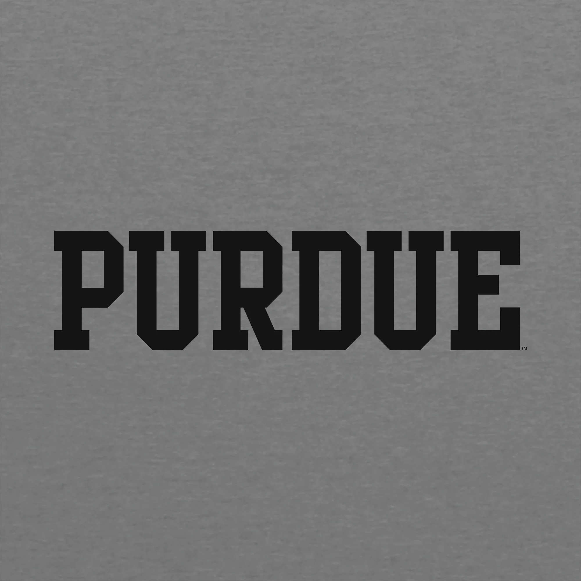 Purdue University Boilermakers Basic Block Short Sleeve T Shirt - Premium Heather - Image 2