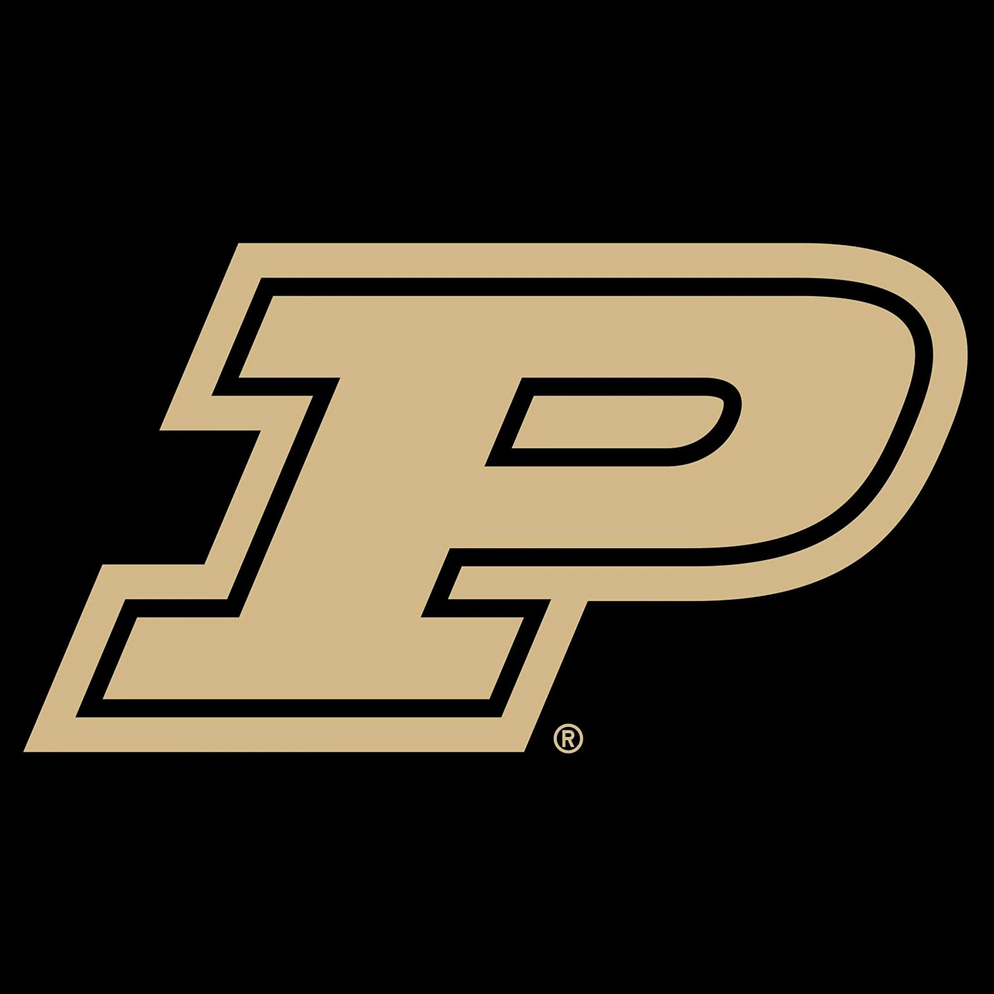 Purdue University Boilermakers Block P Short Sleeve T-Shirt - Black - Image 2