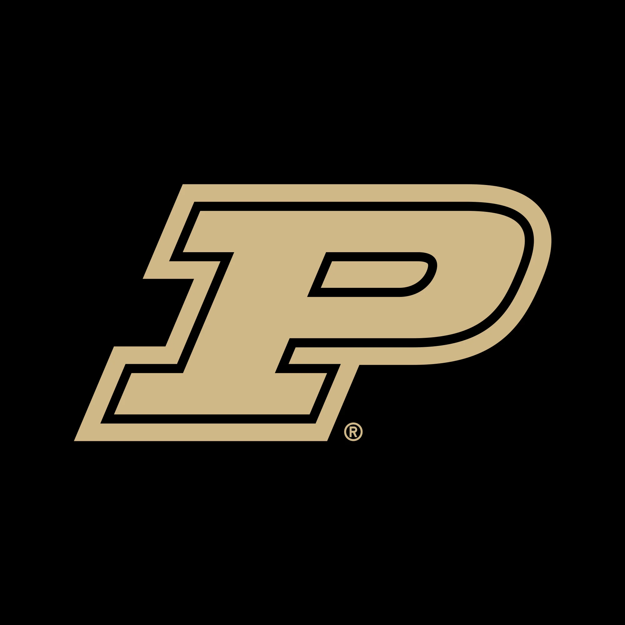 Purdue University Boilermakers Primary Logo Sweatpants - Black - Image 2