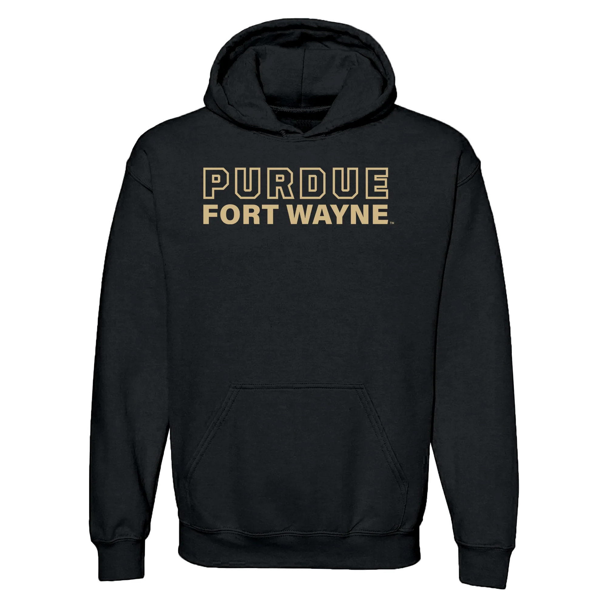 Purdue University Fort Wayne Mastodons Basic Block Hoodie - Black