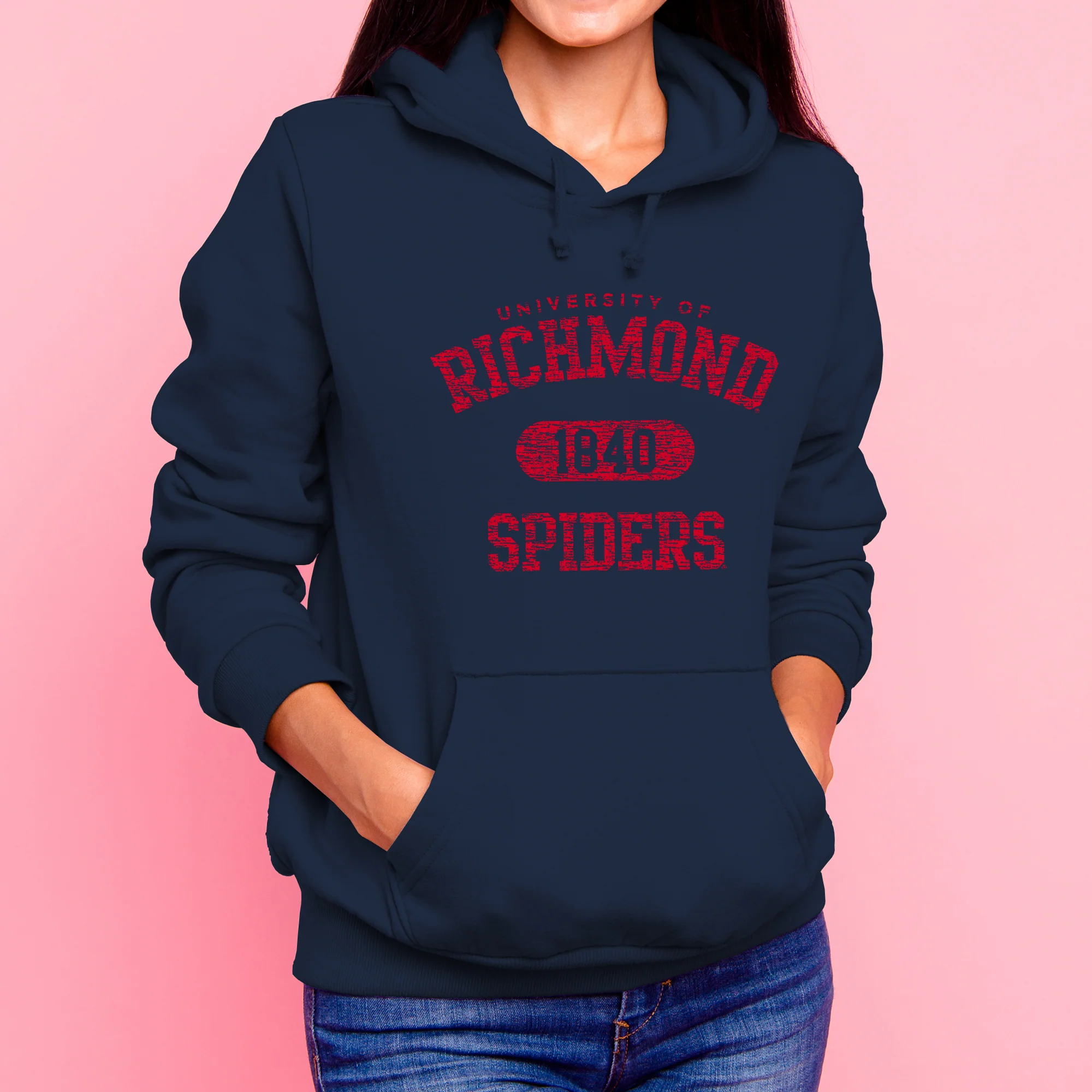 Richmond Athletic Arch Hoodie - Navy - Image 4