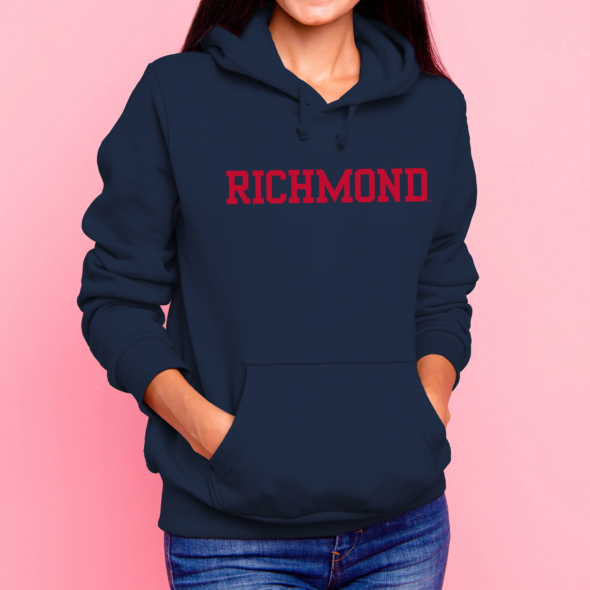 Richmond Spiders Basic Block Hoodie - Navy - Image 4