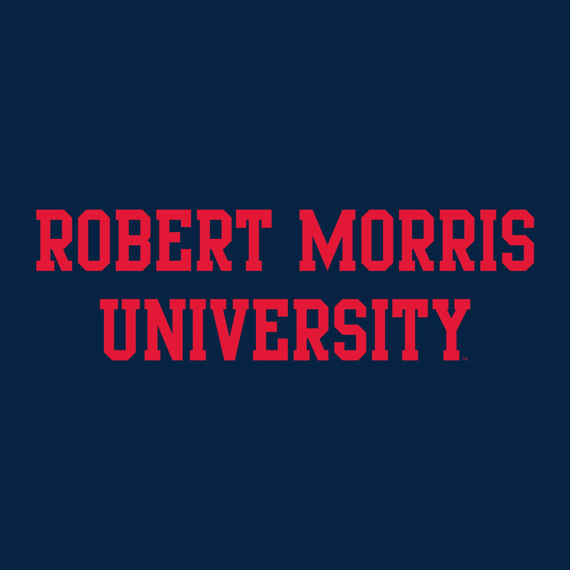 Robert Morris University Colonials Basic Block Hooded Sweatshirt - Navy - Image 2