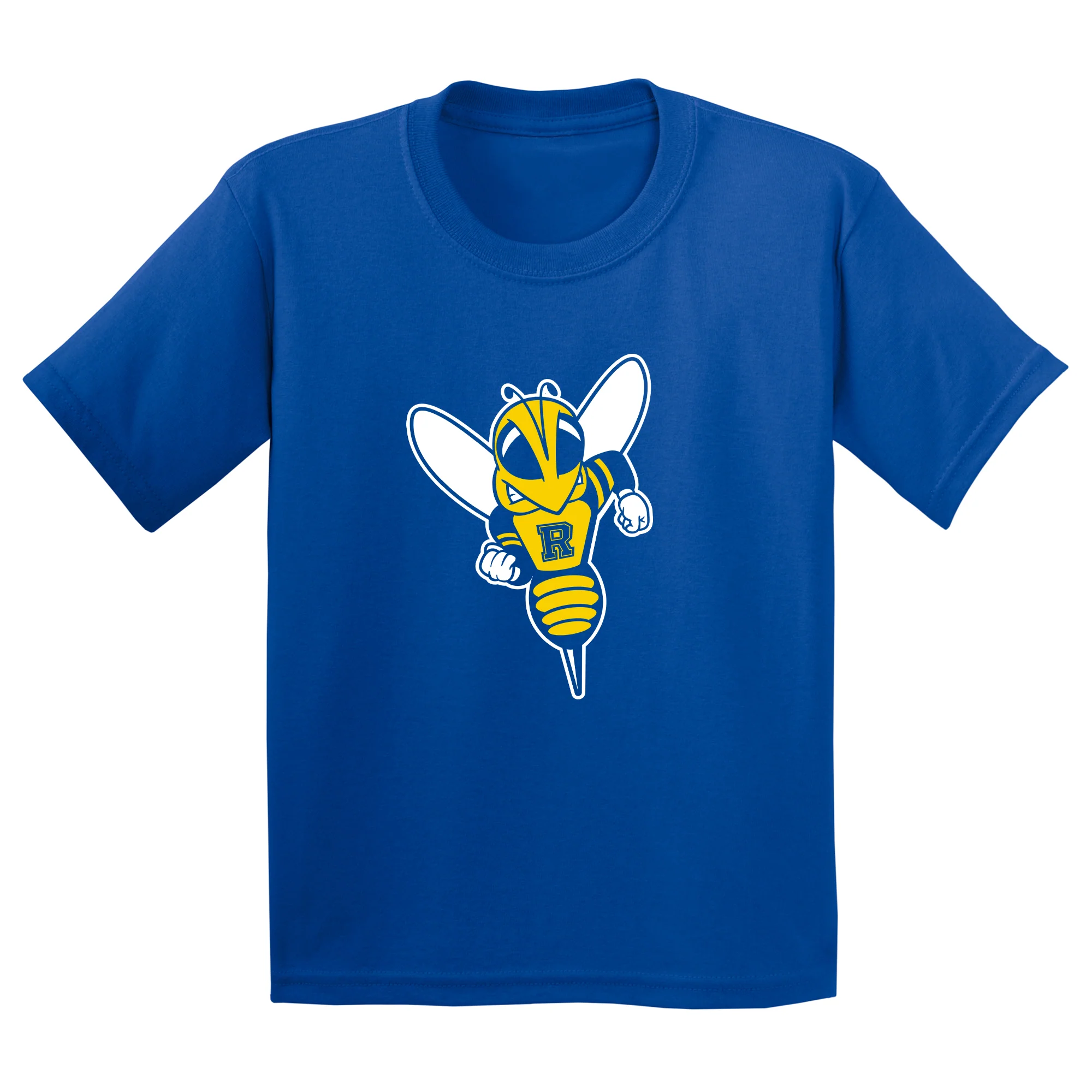 University of Rochester Yellowjackets Primary Logo Youth Short Sleeve T Shirt - Royal