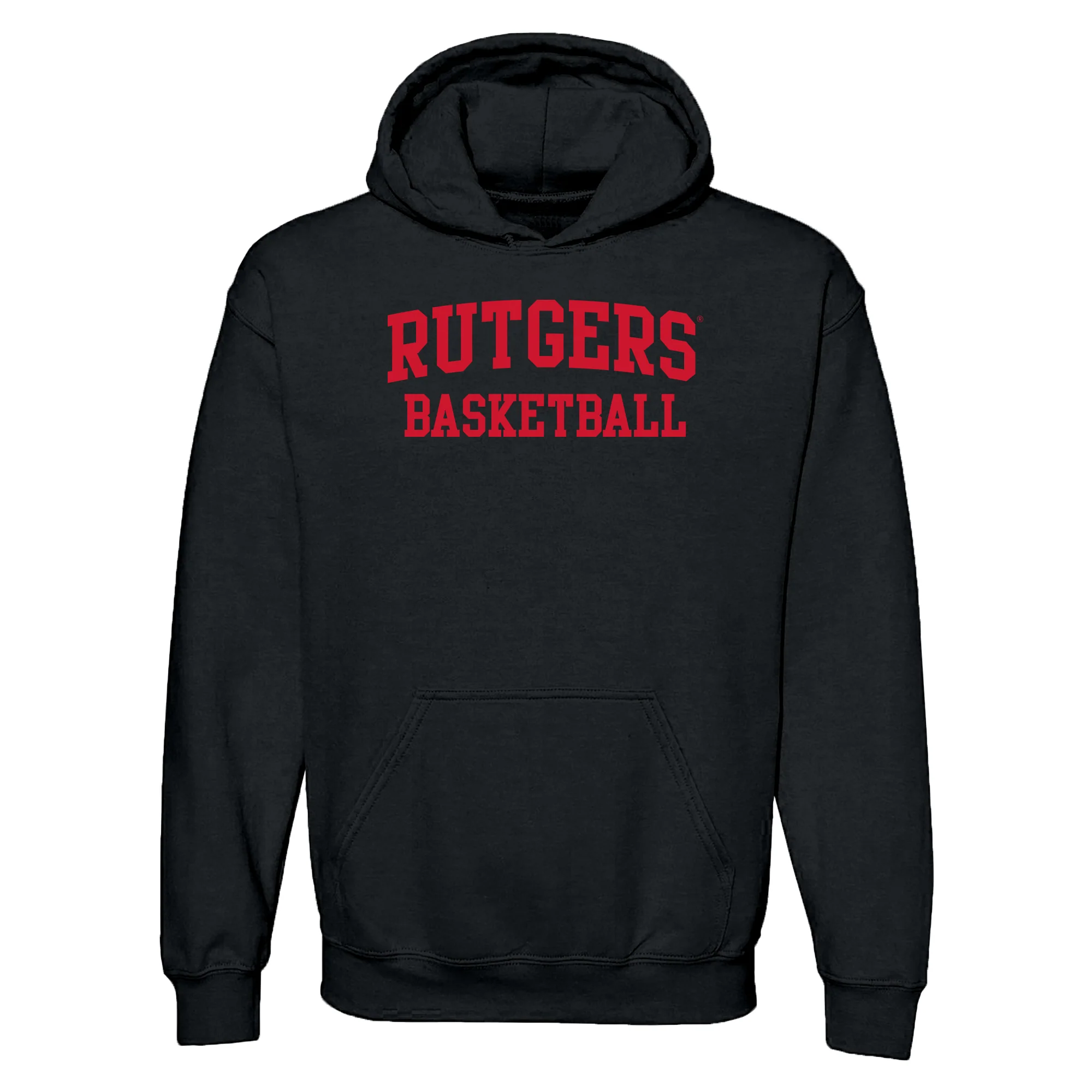 Rutgers Scarlet Knights Arch Logo Basketball Hoodie - Black