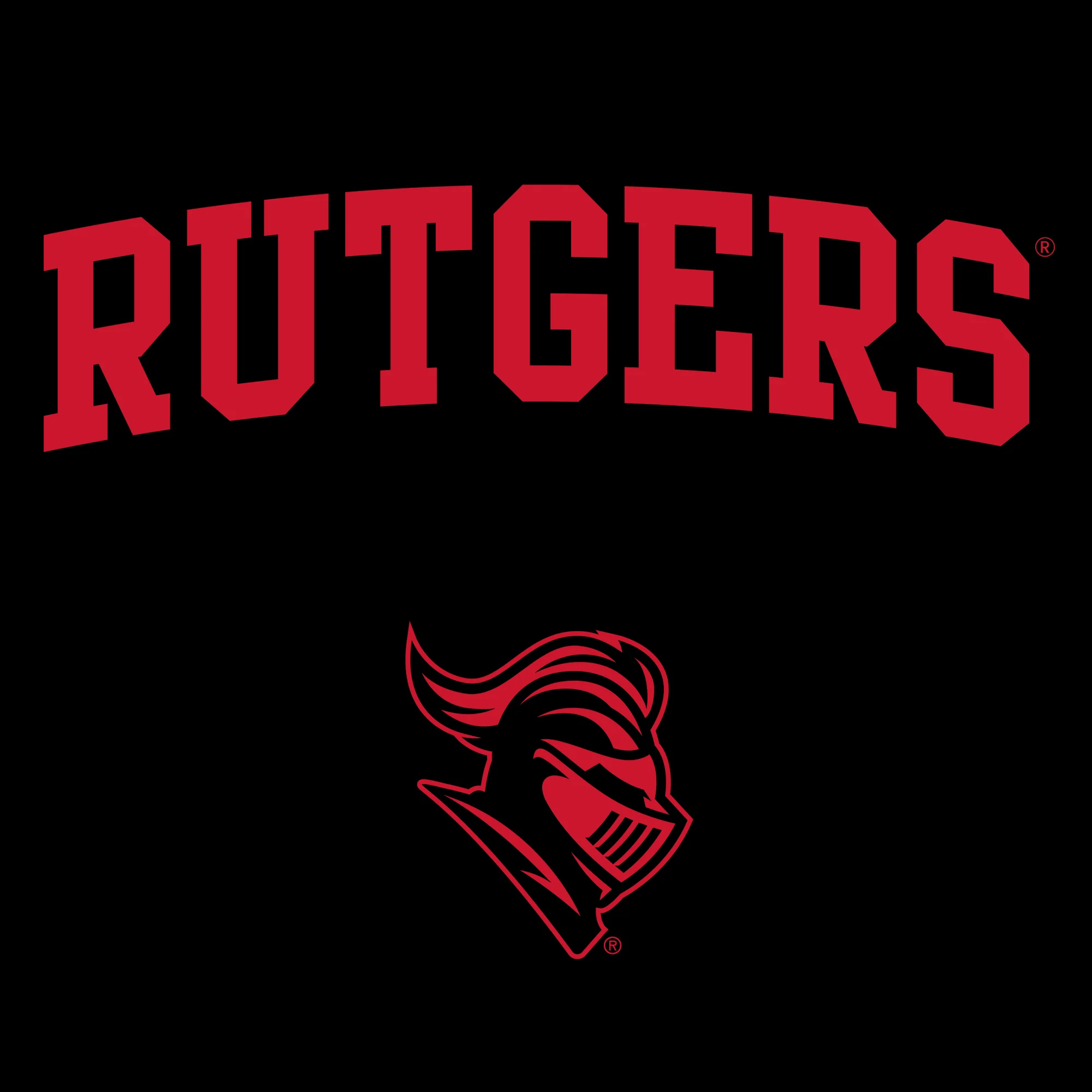 Rutgers University Scarlet Knights Arch Logo Women's T-Shirt - Black - Image 2