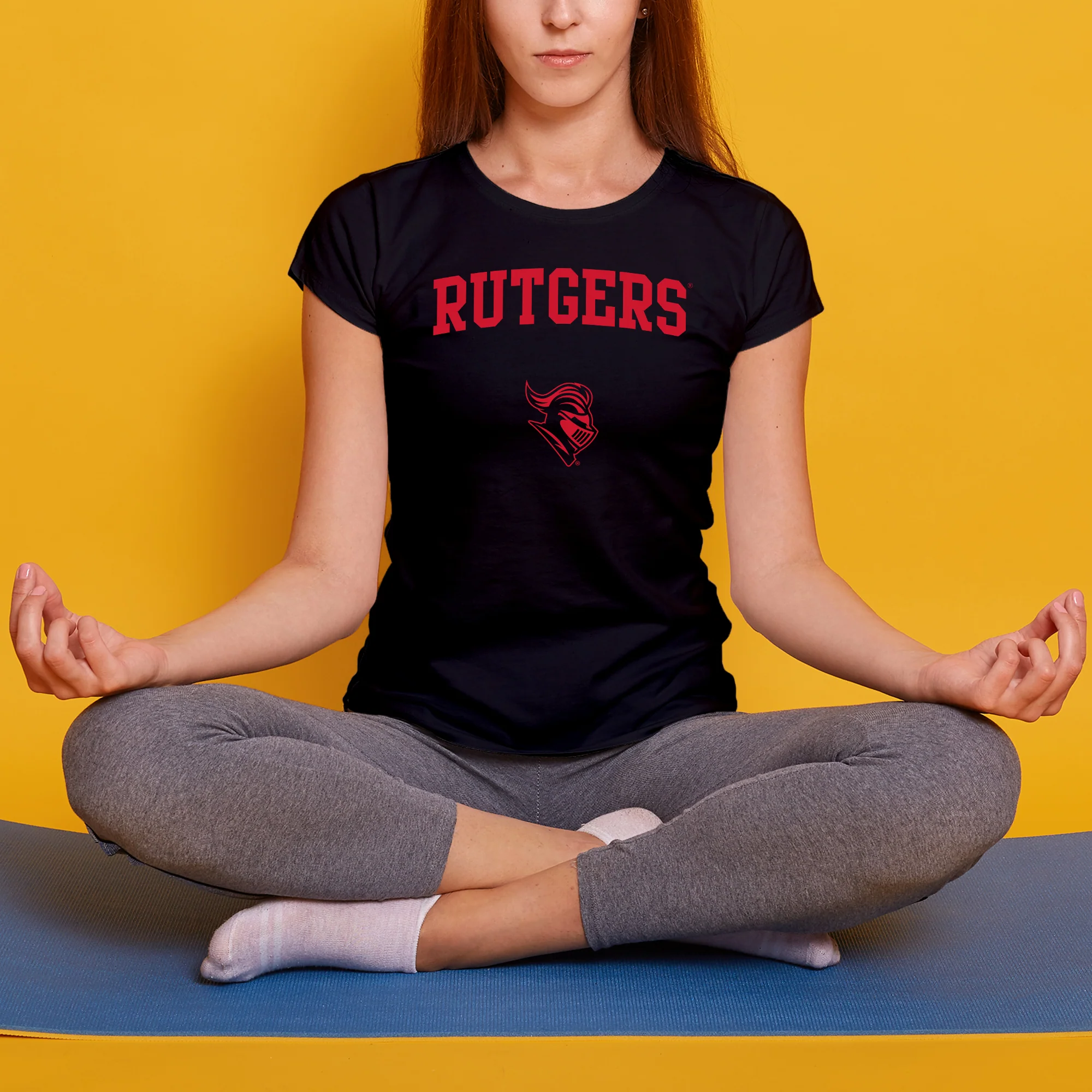 Rutgers University Scarlet Knights Arch Logo Women's T-Shirt - Black - Image 4