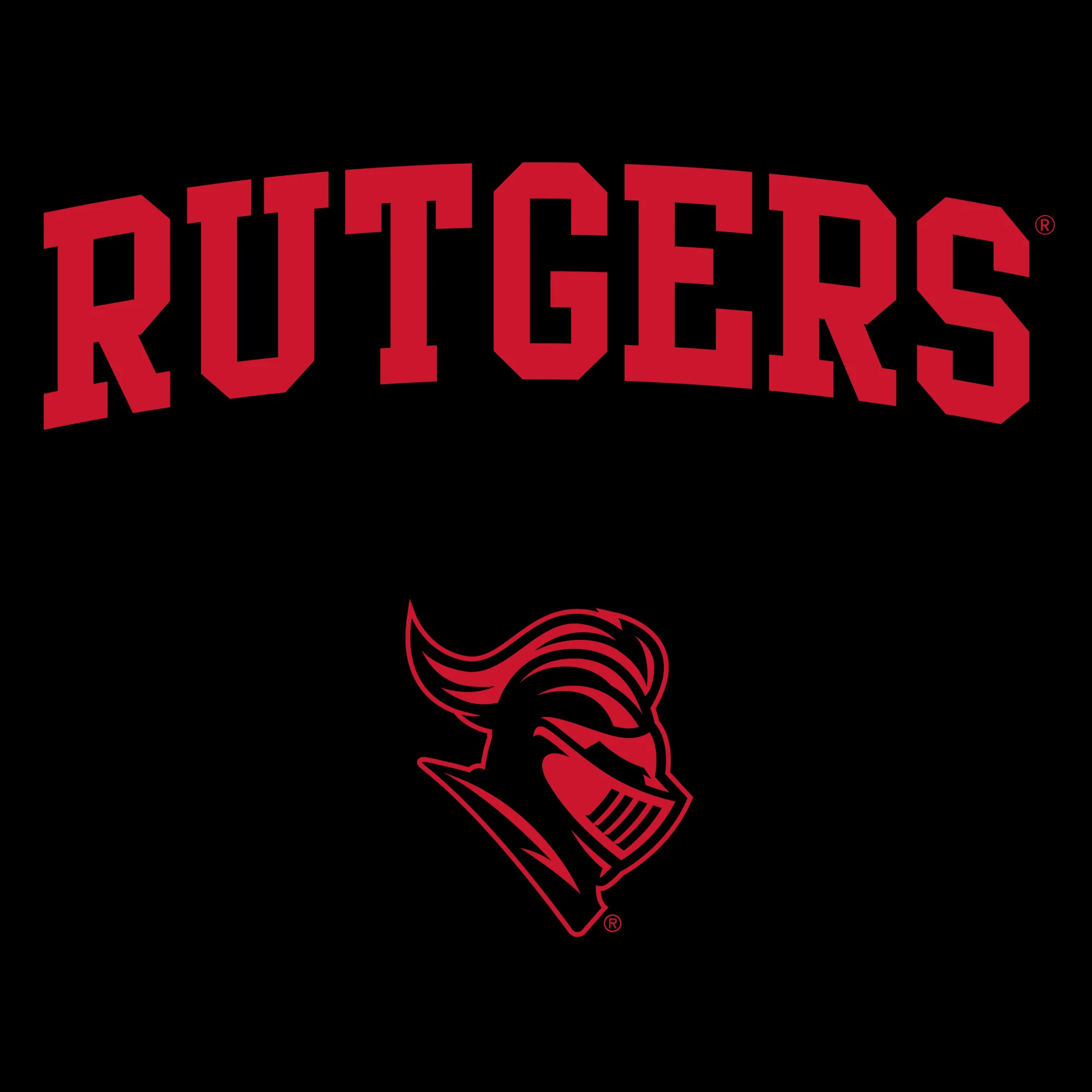 Rutgers University Scarlet Knights Arch Logo Youth T-Shirt - Black - Image 2