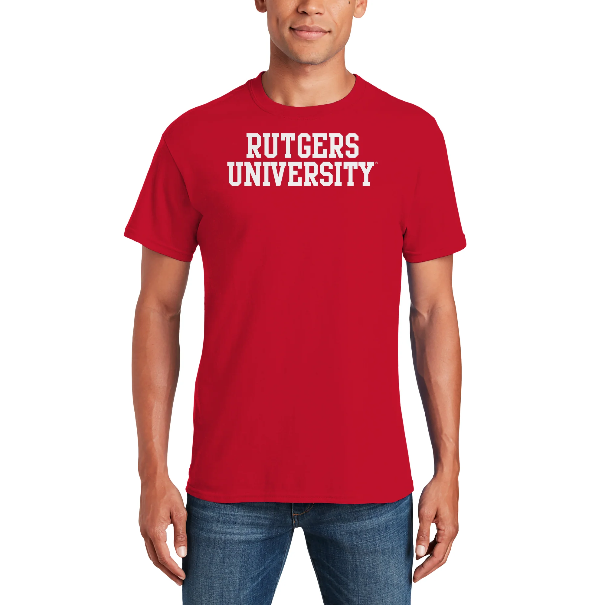 Rutgers University Scarlet Knights Basic Block T-Shirt - Red - Image 3