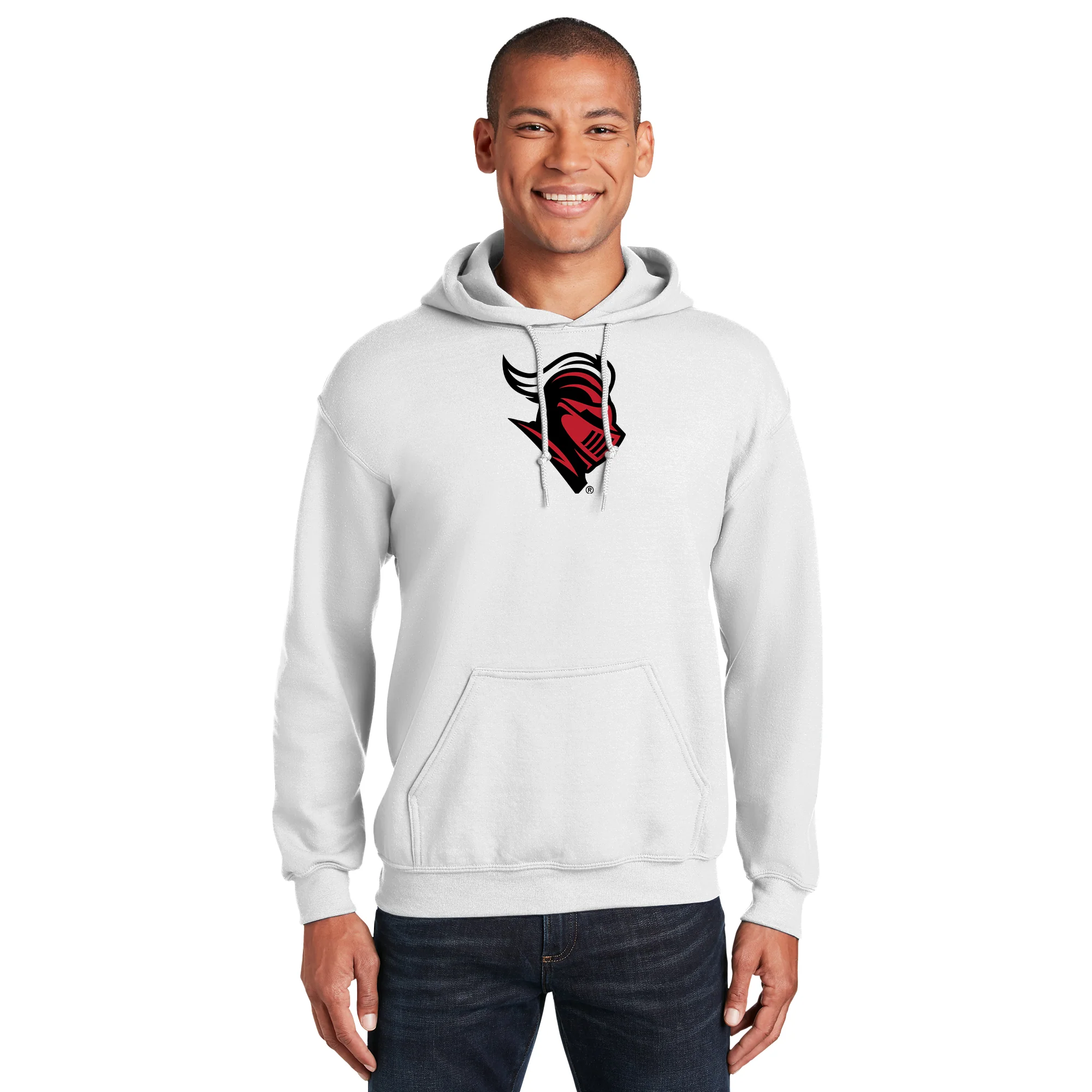 Rutgers University Scarlet Knights Primary Logo Hoodie - White - Image 3