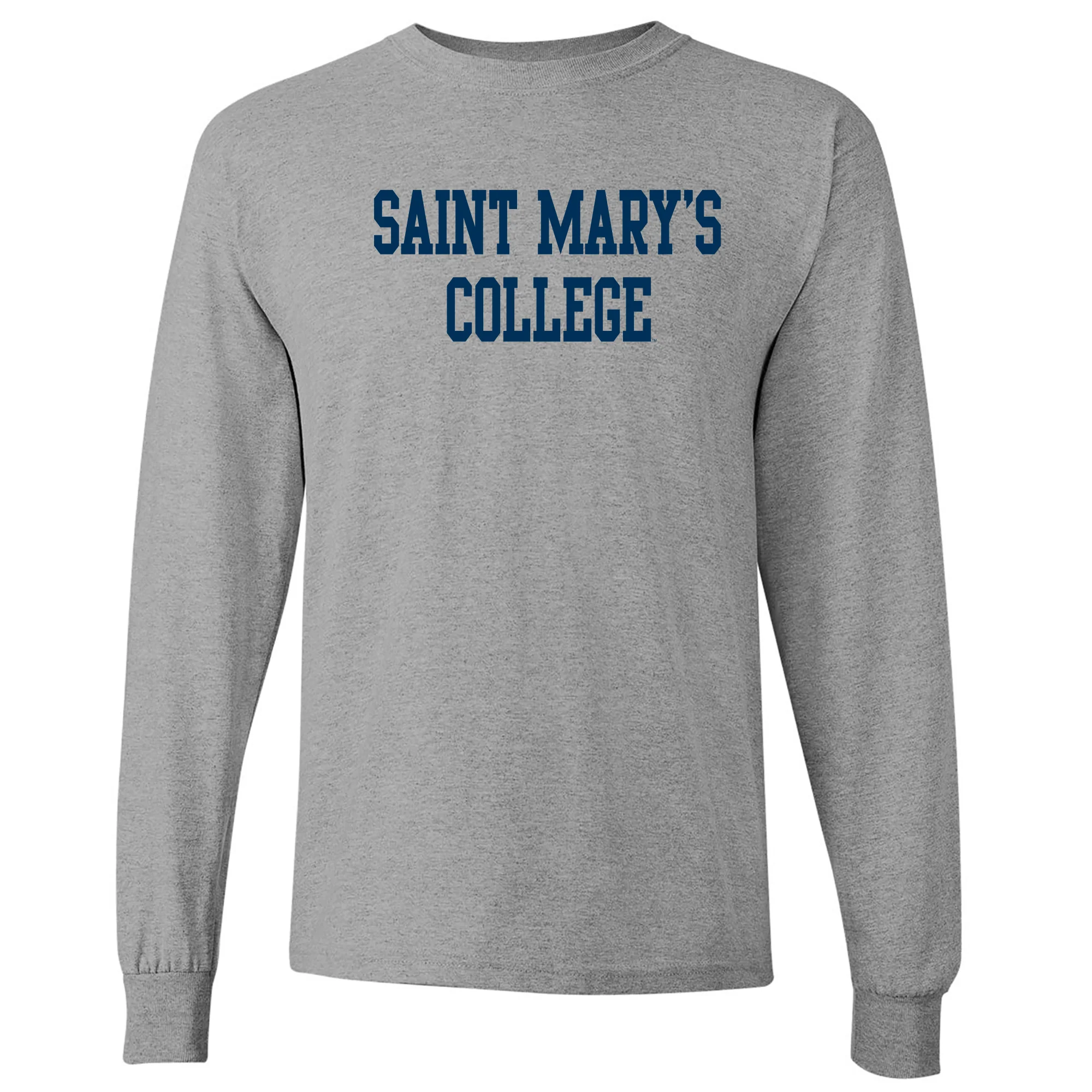 Saint Mary's College Gaels Basic Block Long Sleeve T Shirt - Sport Grey