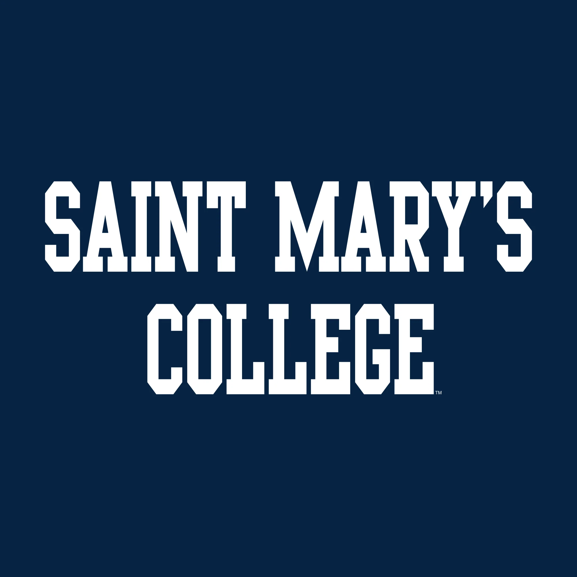 Saint Mary's College Gaels Basic Block T Shirt - Navy - Image 2