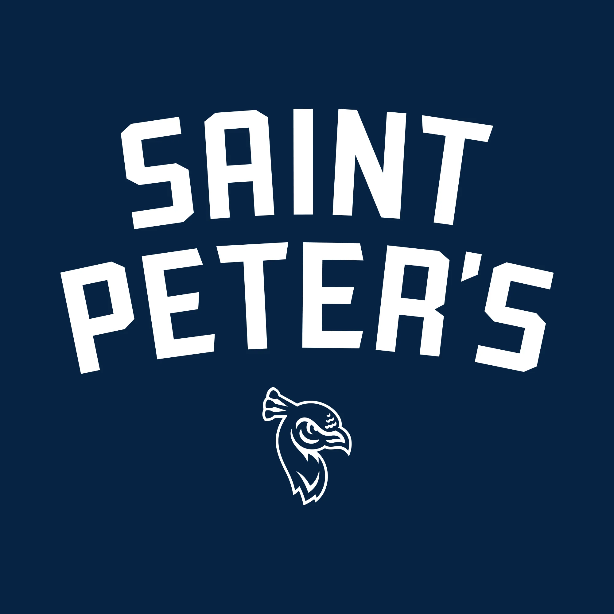Saint Peter's University Peacock Arch Logo Crewneck - Navy - Image 2