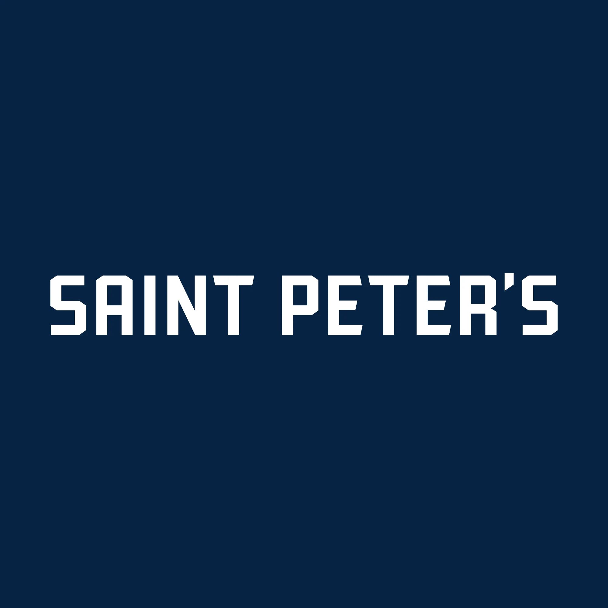 Saint Peter's University Peacocks Basic Block Crewneck Sweatshirt - Navy - Image 2