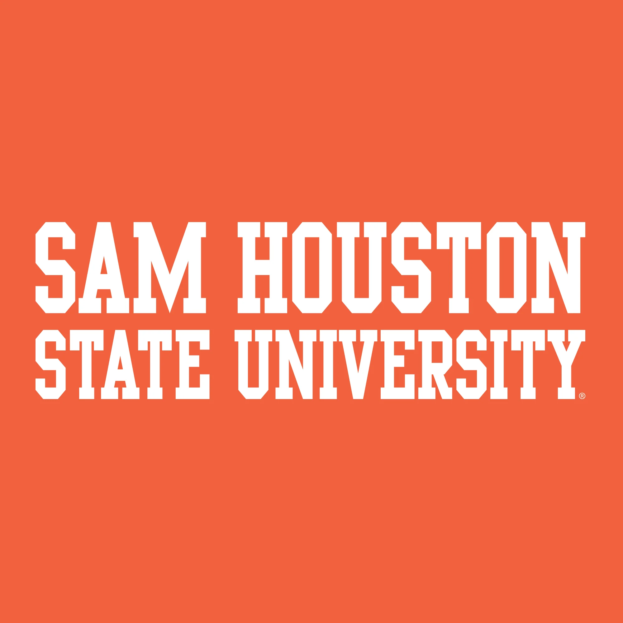 Sam Houston State University Bearkats Basic Block Long Sleeve T Shirt - Orange - Image 2