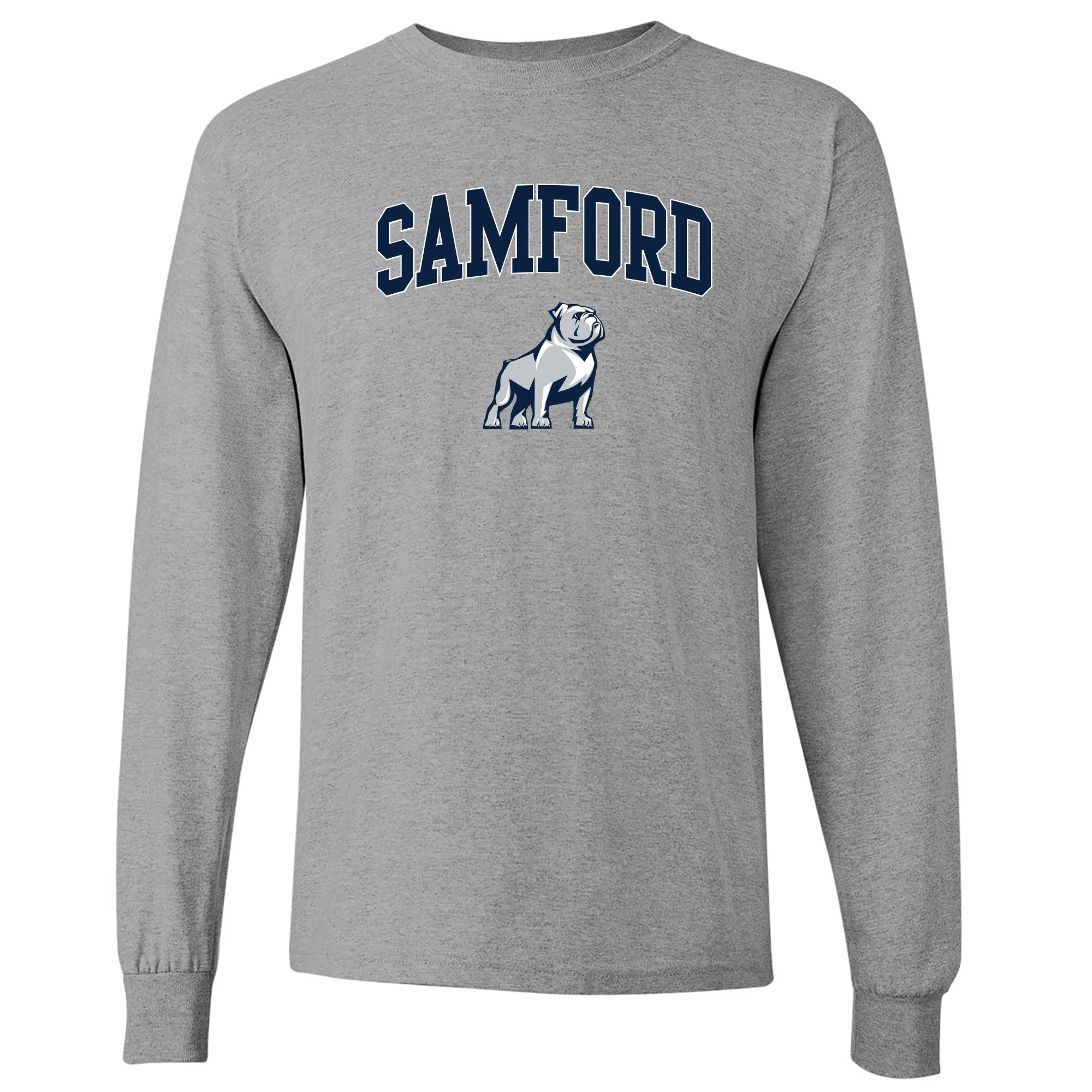 Samford Arch Logo Long Sleeve - Sport Grey